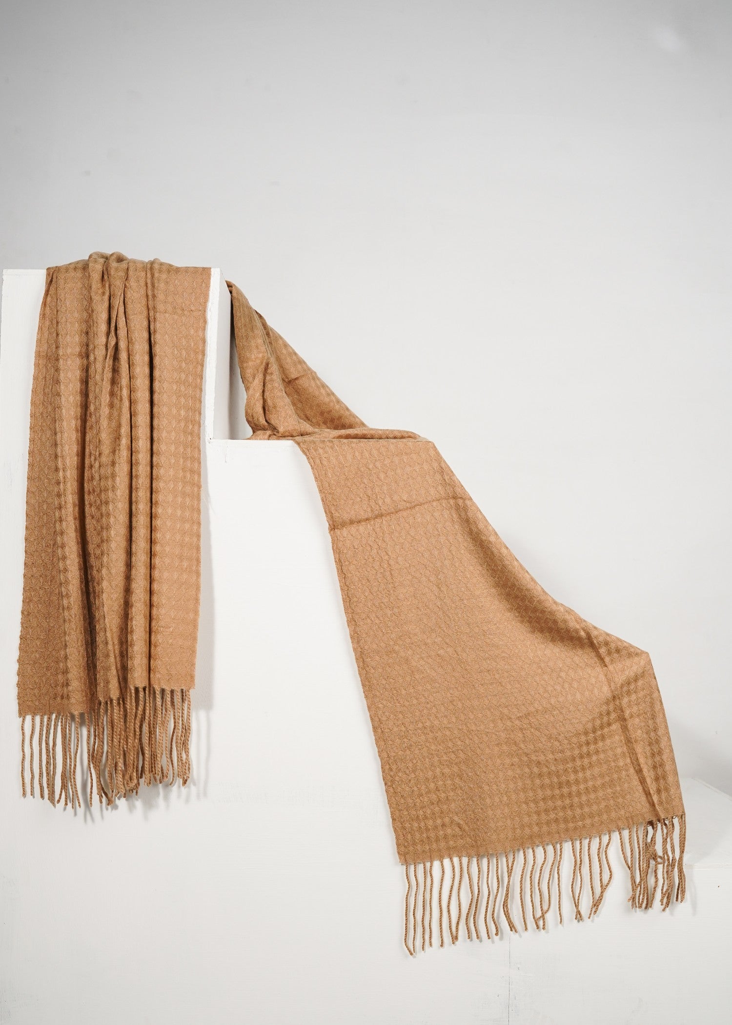 wool Hijab in Brown