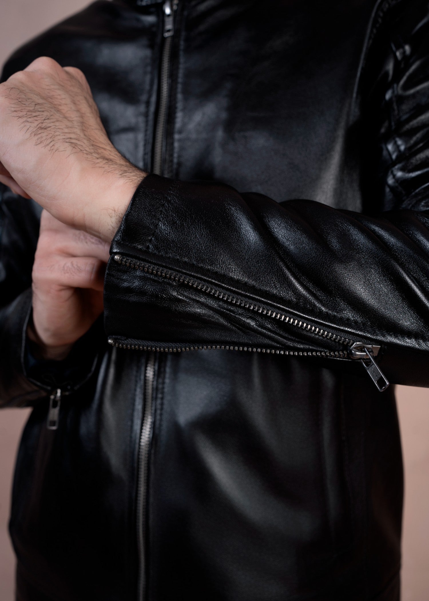 leather Jacket in Black