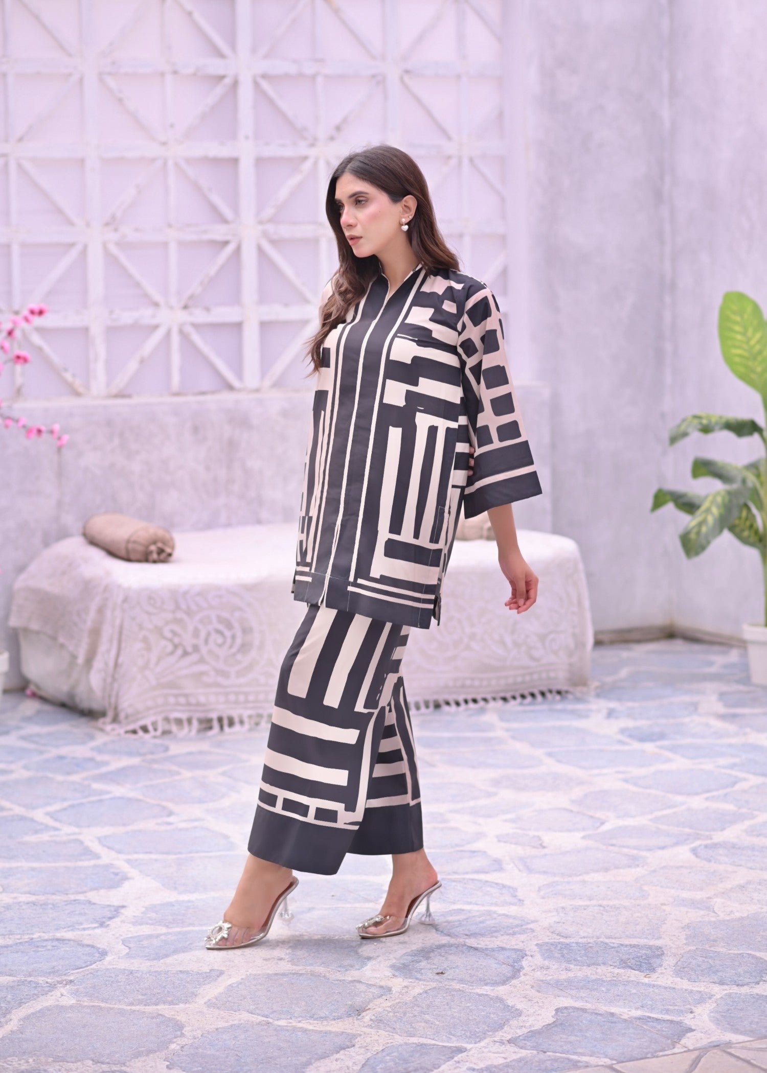 crepe Co ord Sets in Black