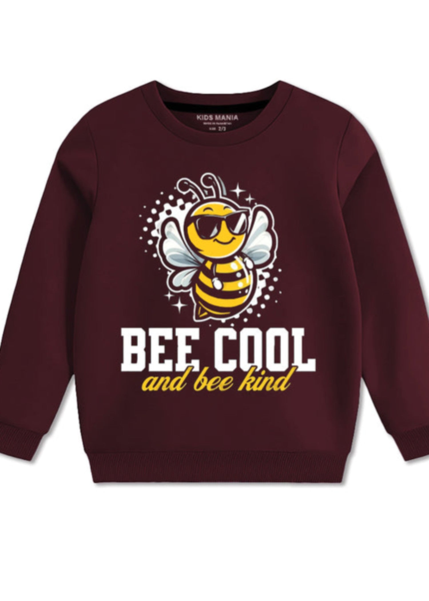 fleece Sweatshirt in Maroon