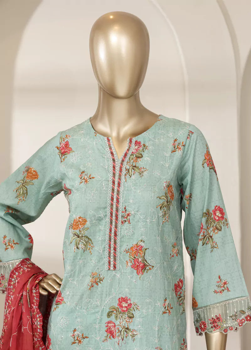 Stitched Laserkari Lawn – 3