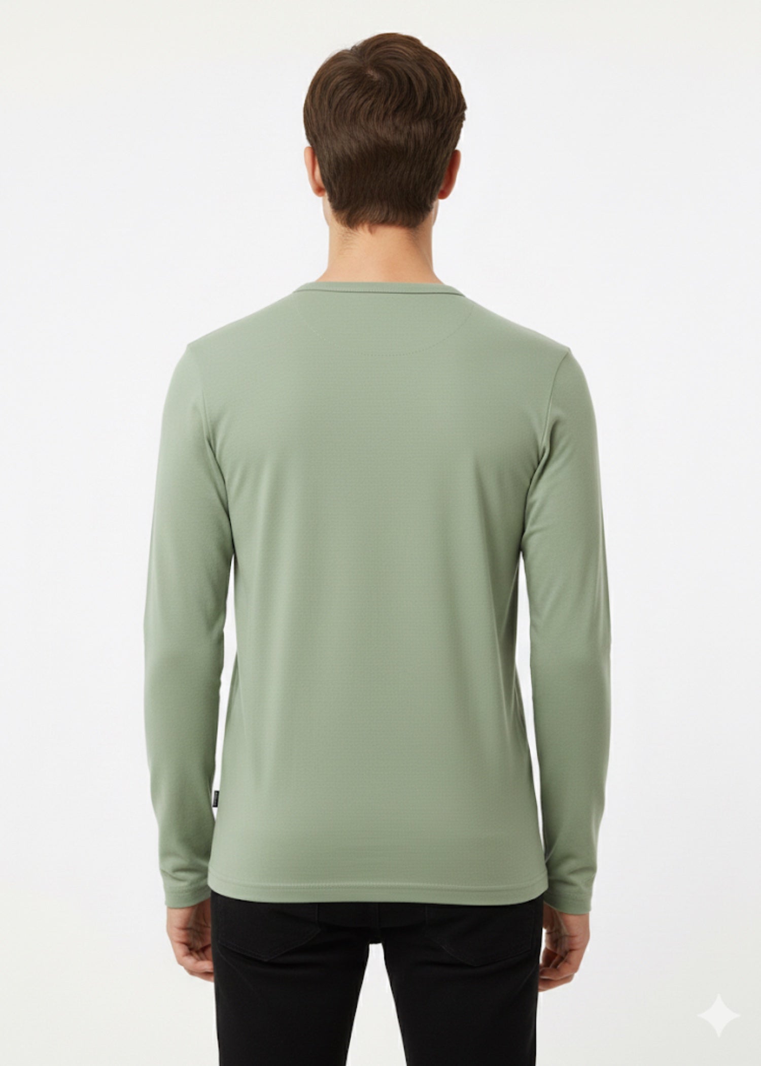 cotton jersey T Shirt in Pastel green