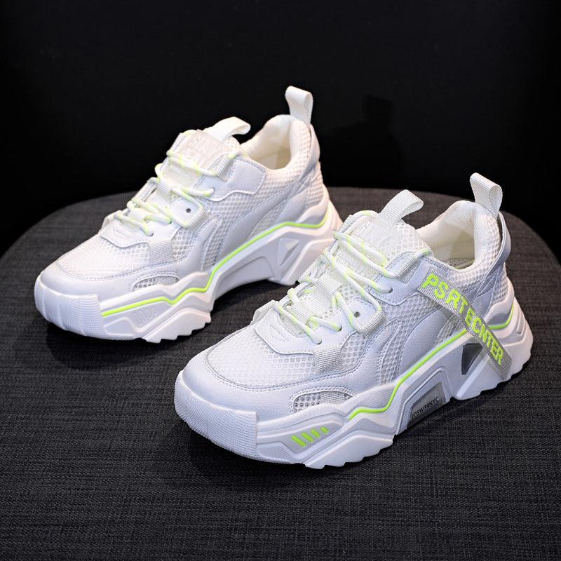 Breathable old mesh shoes