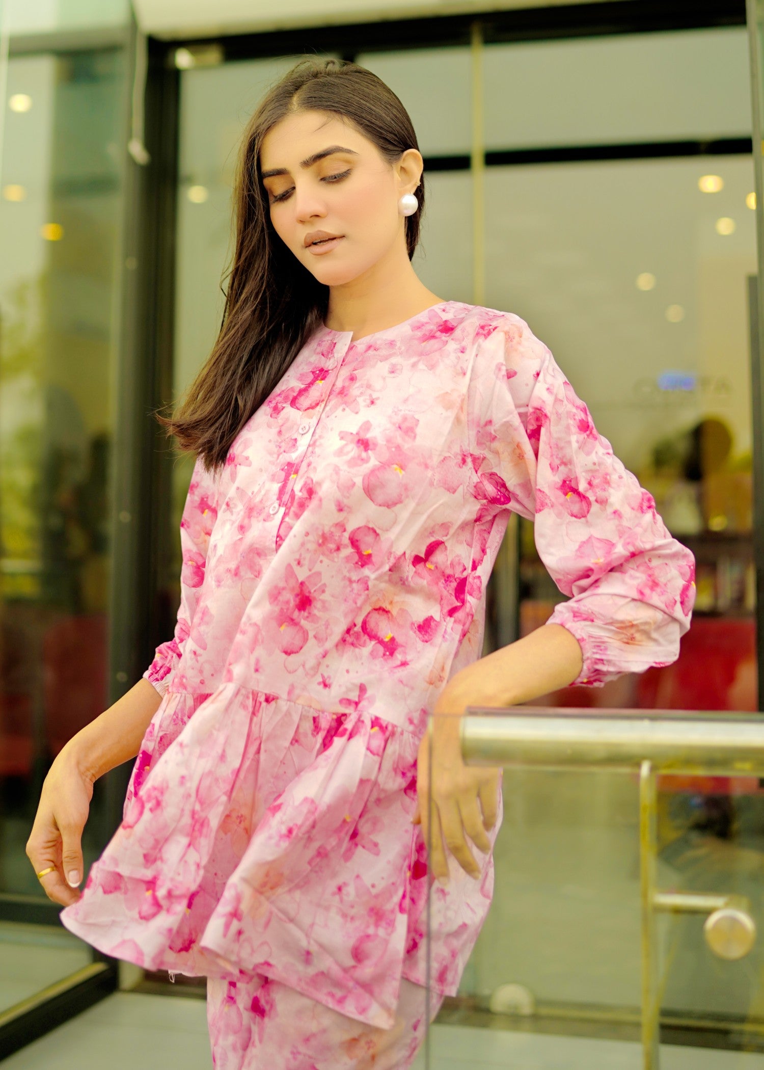 pure cotton Co Ord Sets in Pink