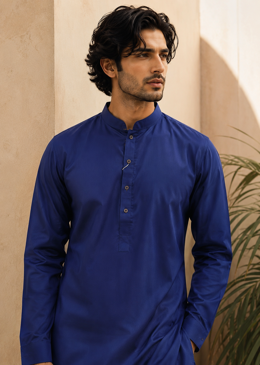 wash & wear Kurta Set in Royal blue