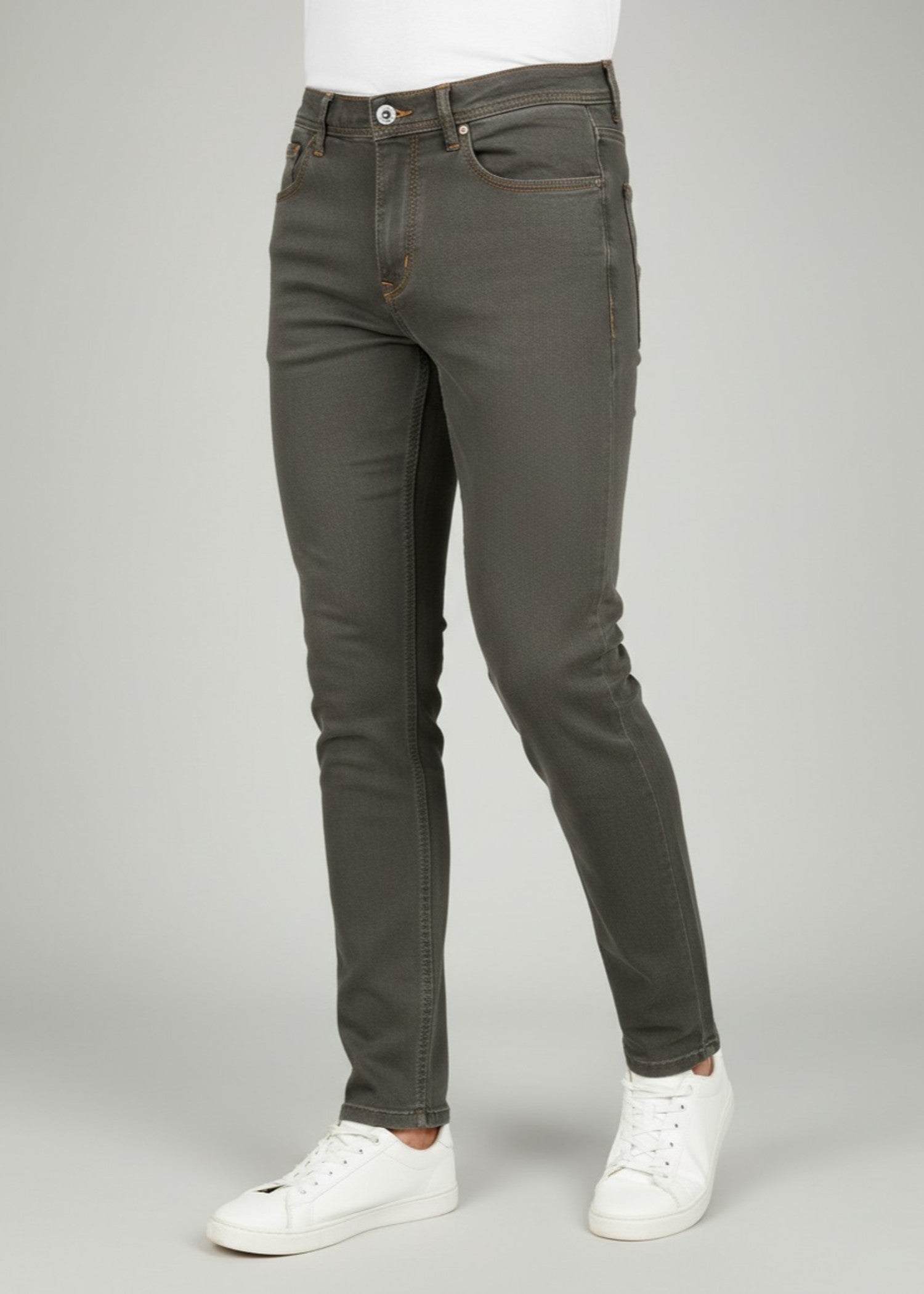 polycotton Jeans in Olive green