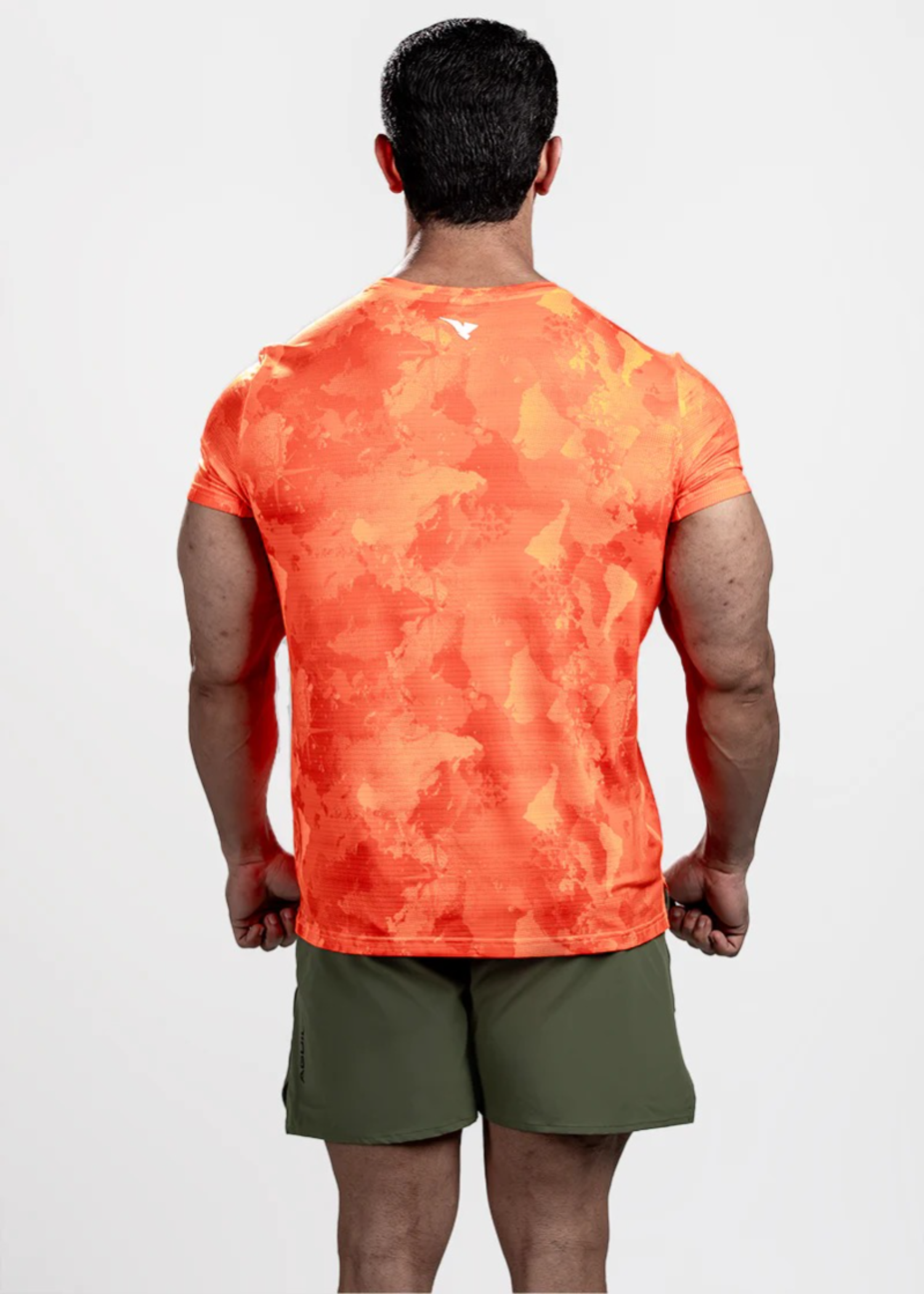 microfiber polyester T Shirt in Orange