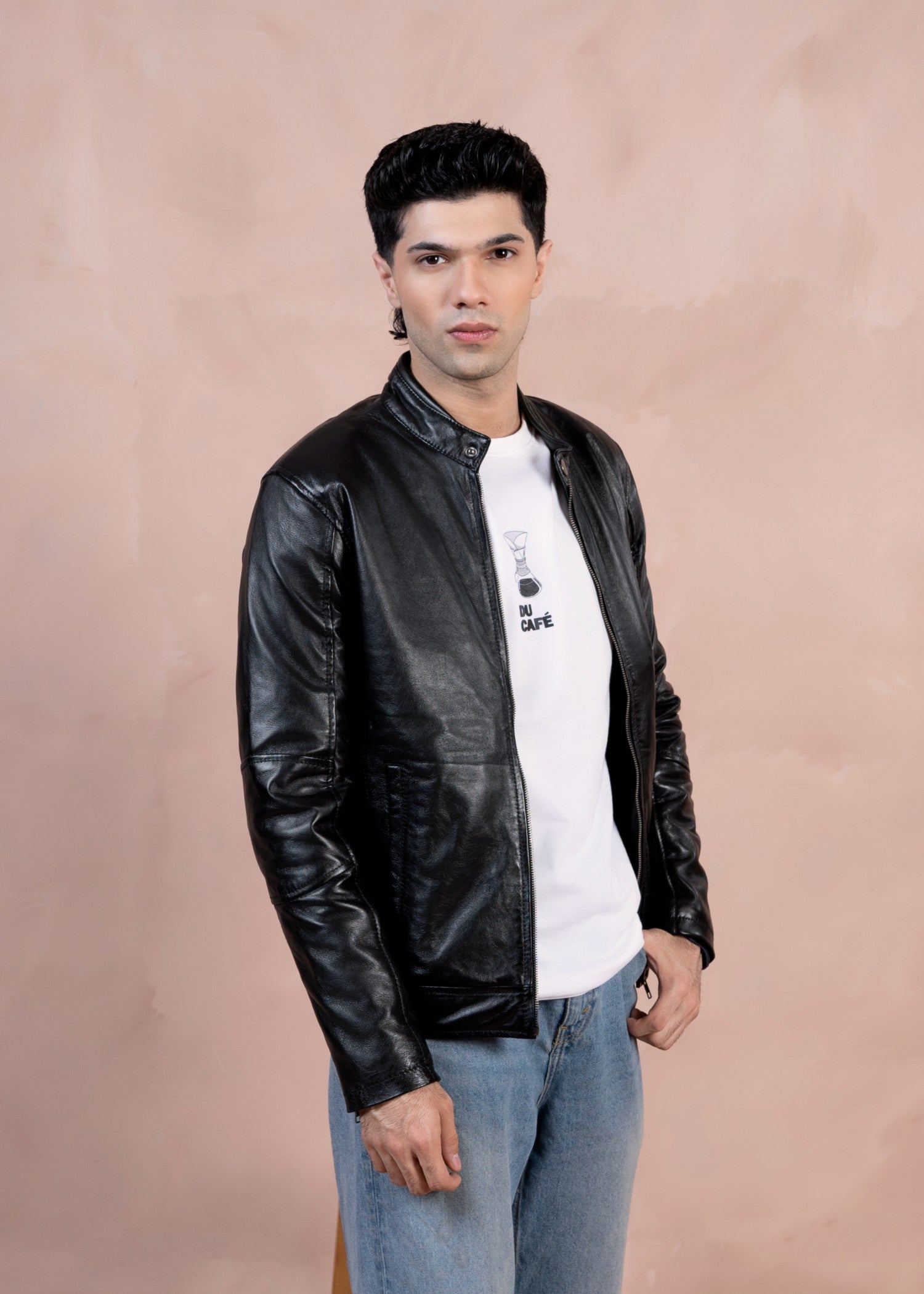 leather Jacket in Black
