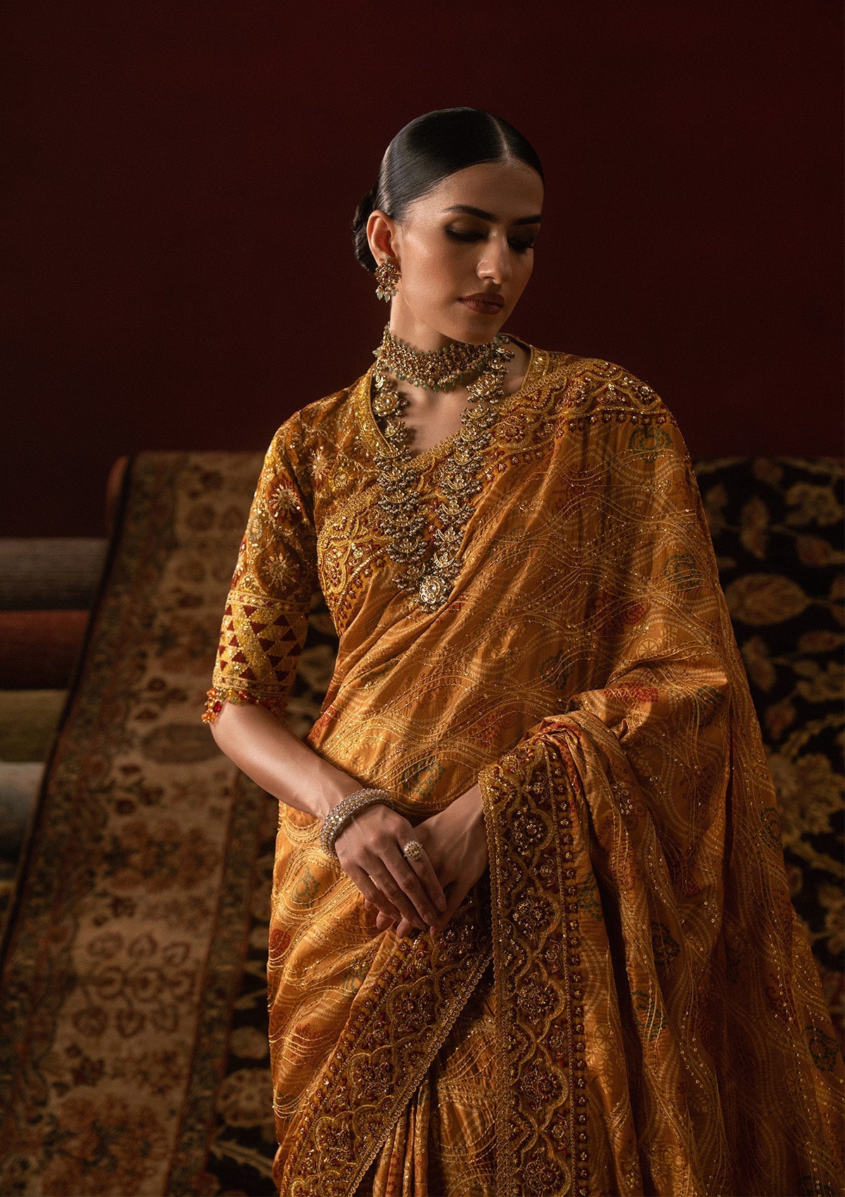 silk Unstitched in Yellow-orange