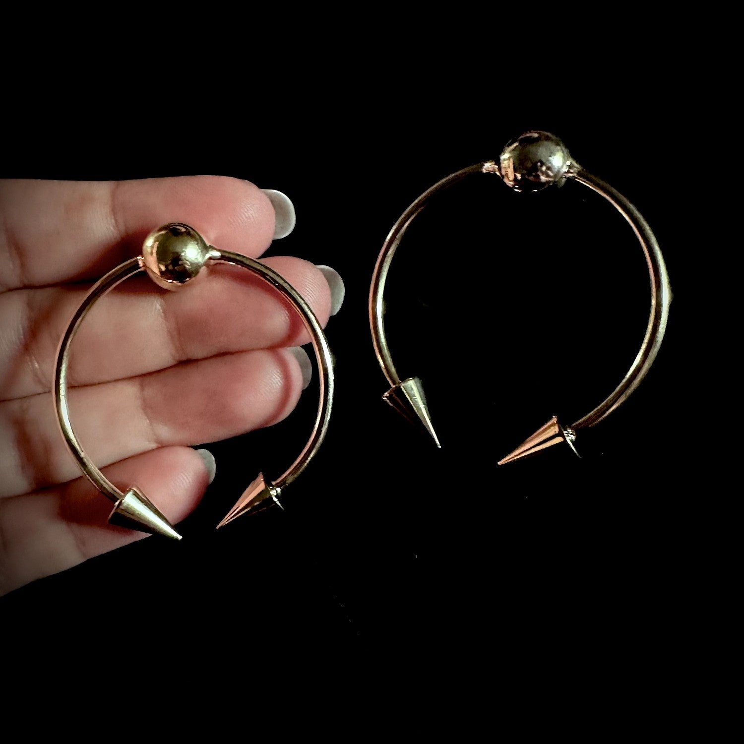 Earrings in Gold Color by - Trendy Women Earrings QNE6444
