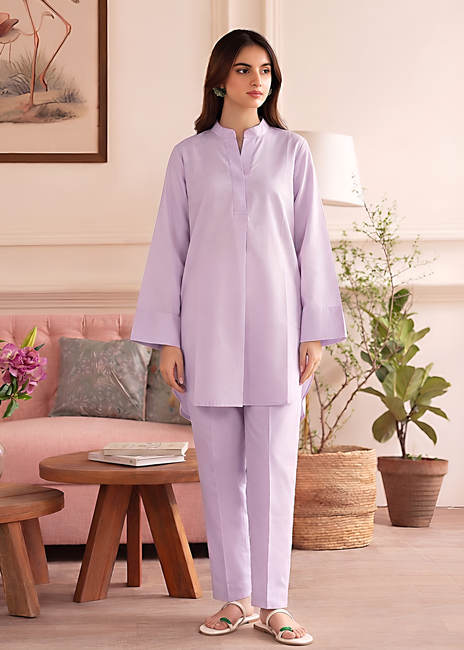 cotton Co Ord Sets in Violet