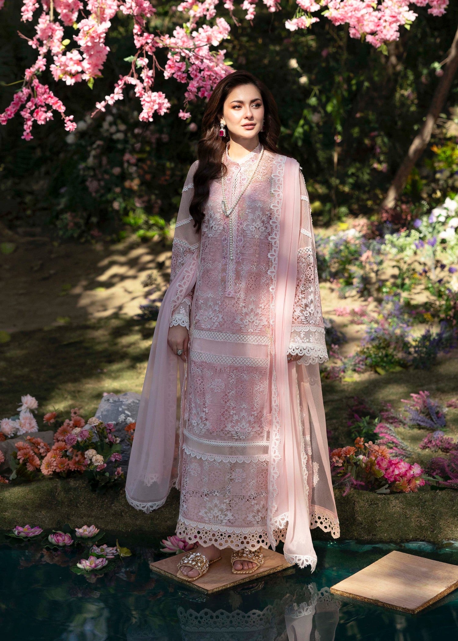 voile Unstitched in Baby pink