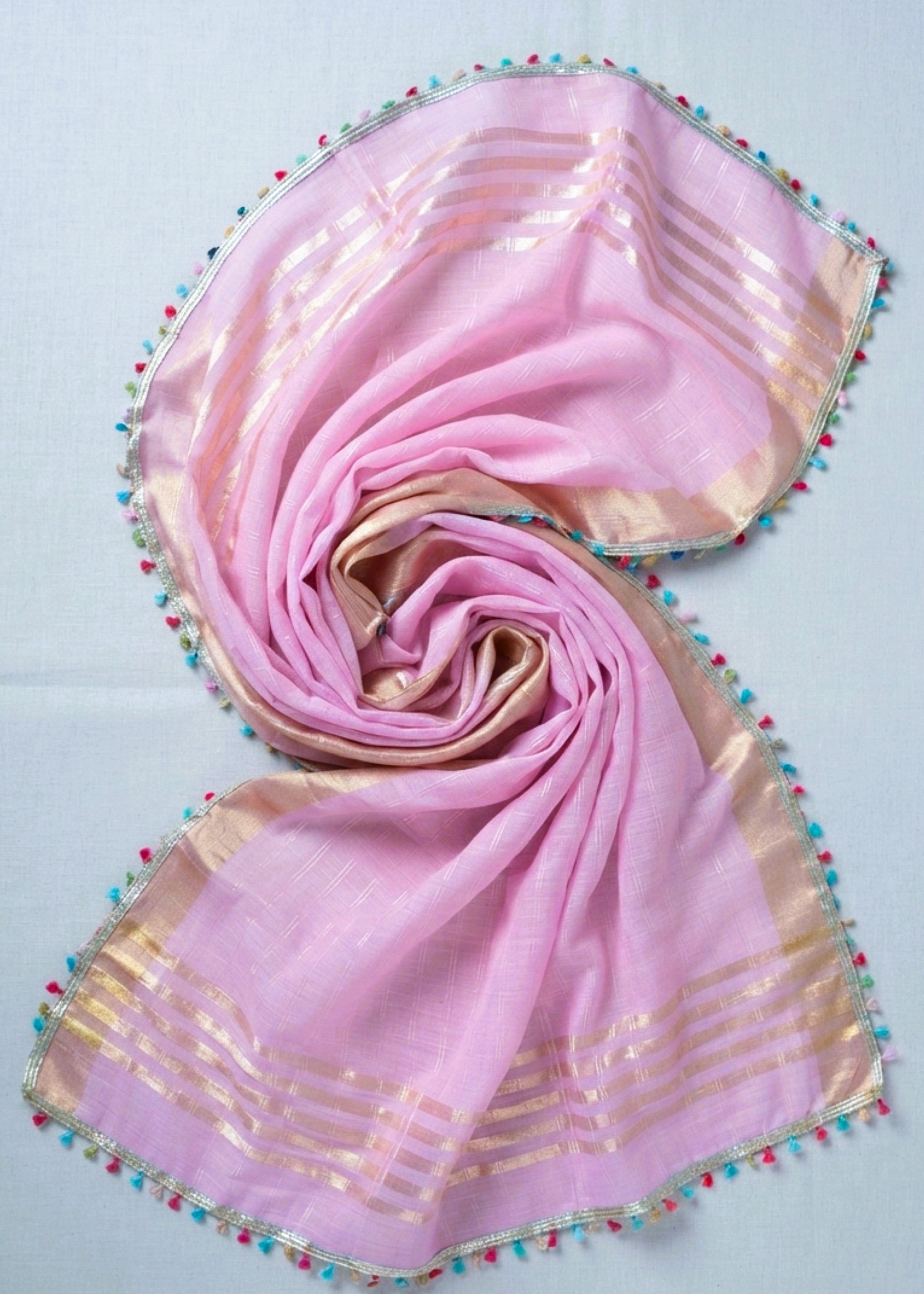 polycotton Kurta Set in Pink
