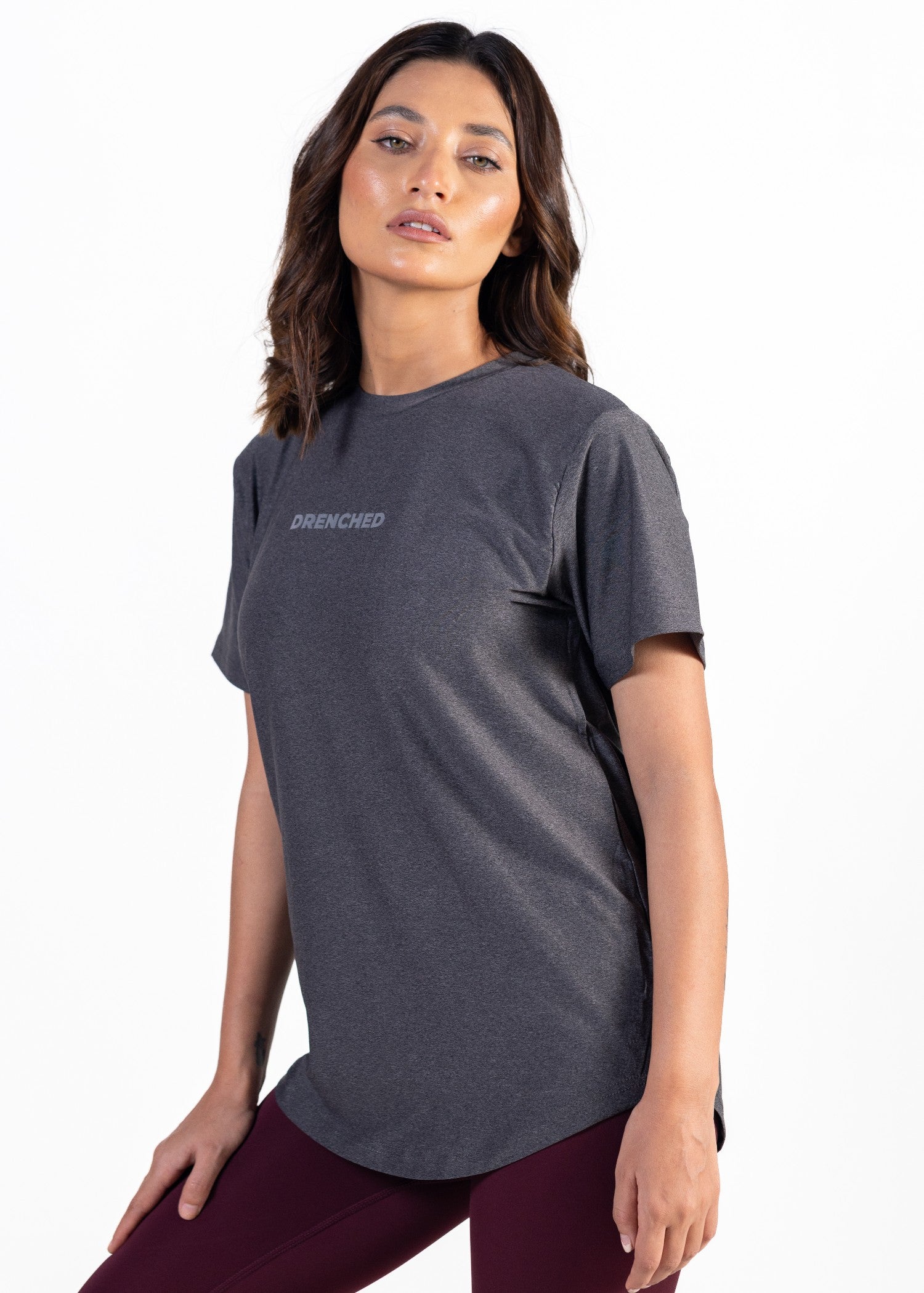 polyester nylon T Shirt in Grey