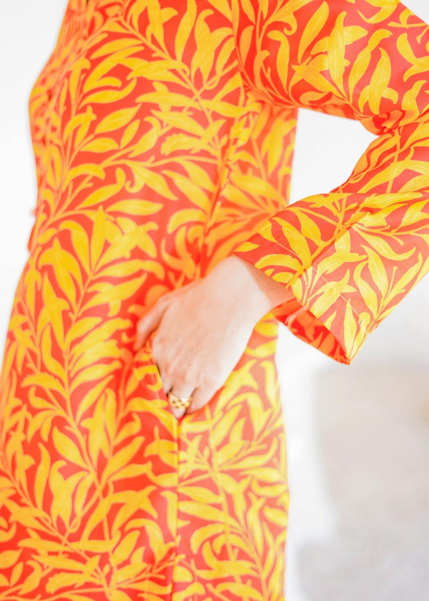 swiss lawn Co Ord Sets in Orange
