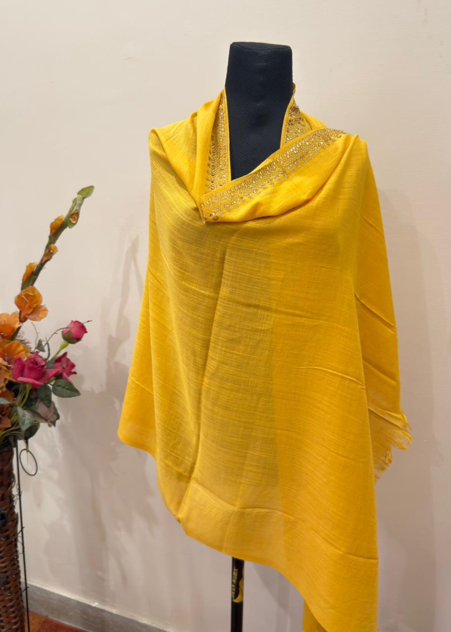 slub lawn Hijab in Honey