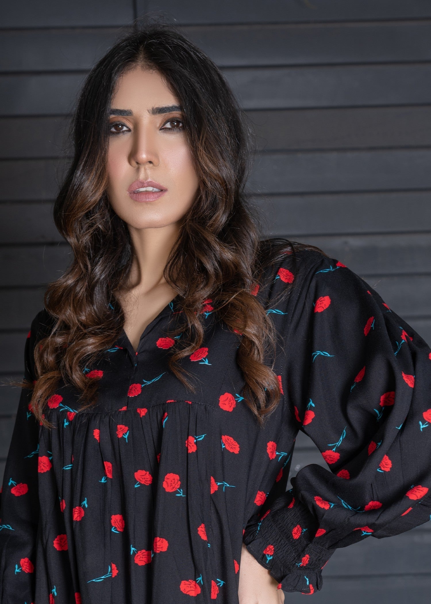 viscose Tunic in Black