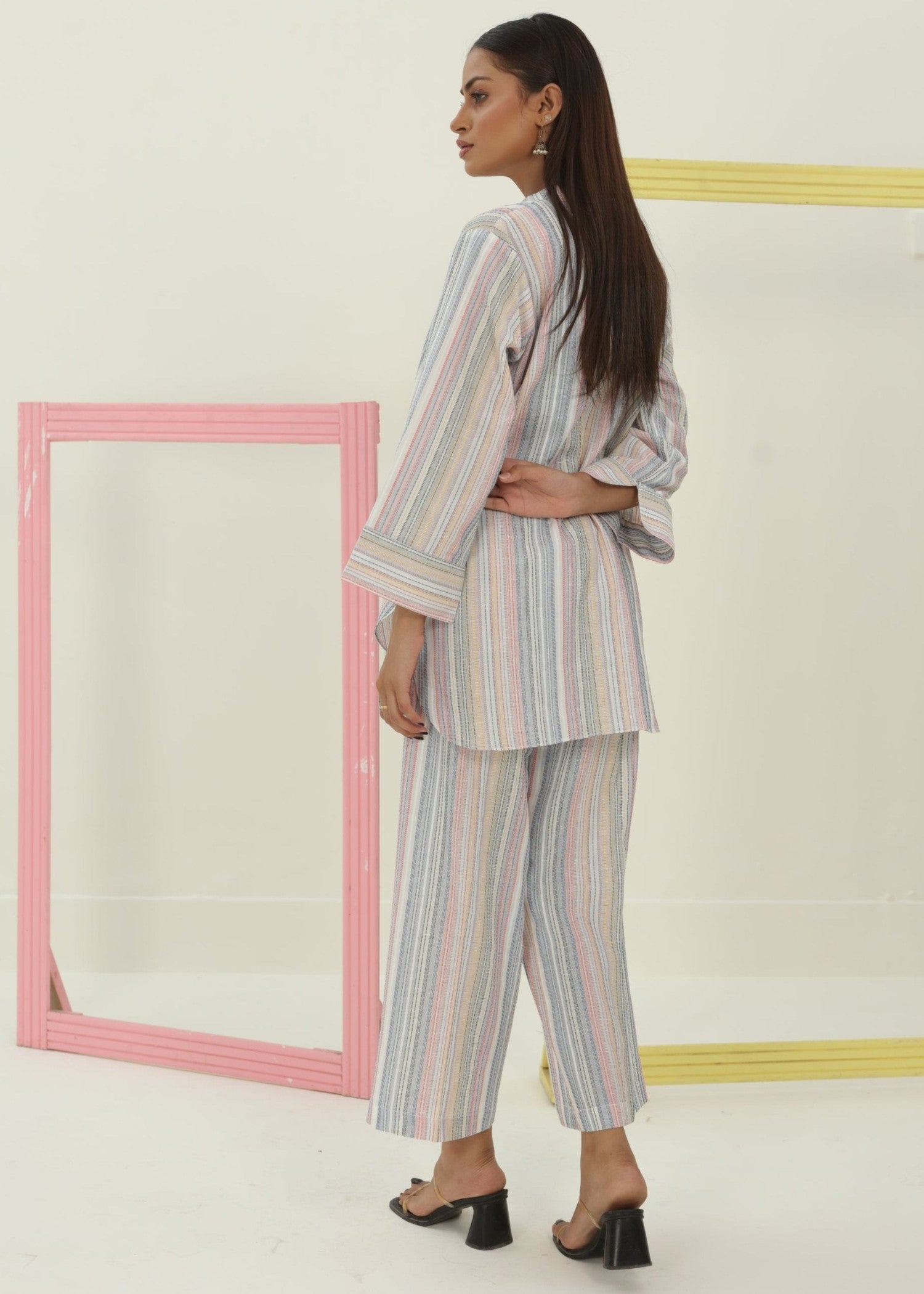 lawn Co Ord Sets in Pastel grey