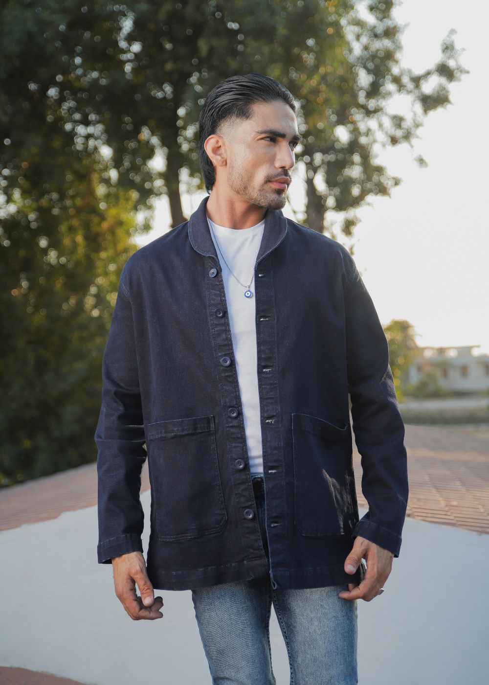 denim Jacket in Dark blue