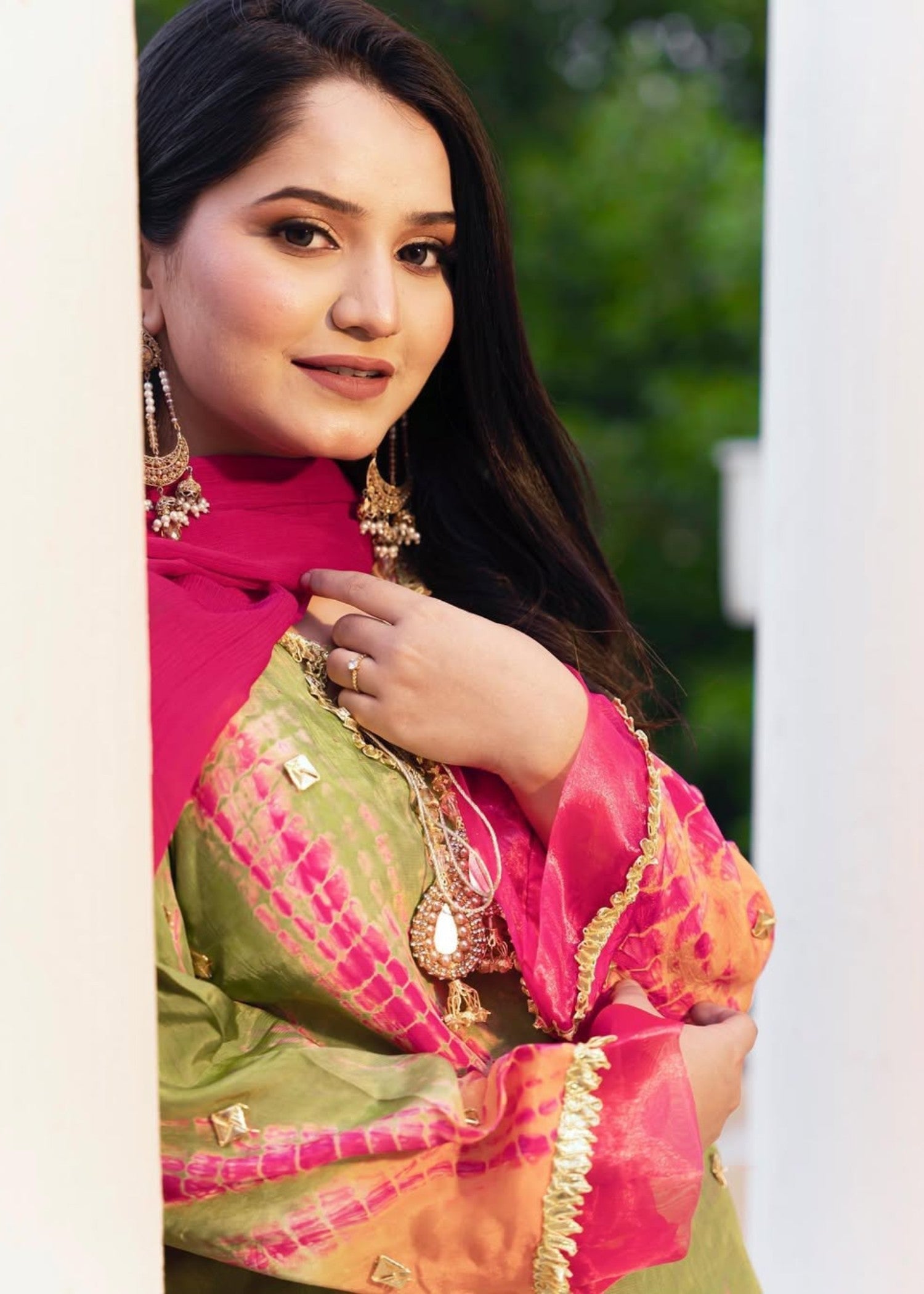 blended grip silk Kurta Set in Multi