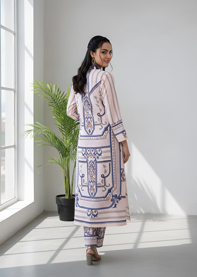 blended khaddar Co Ord Sets in Tea rose pink