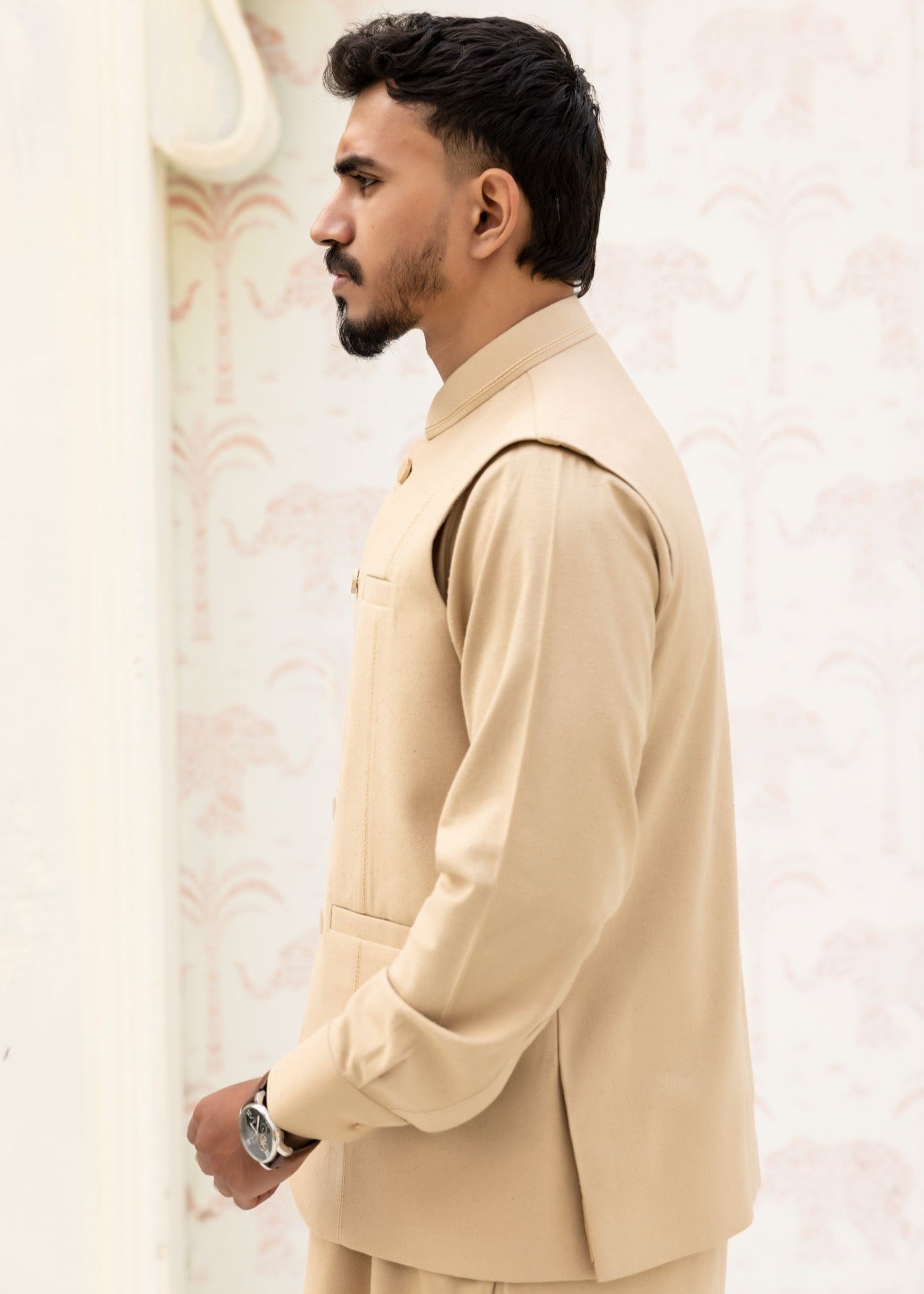 karandi Waistcoat in Beige