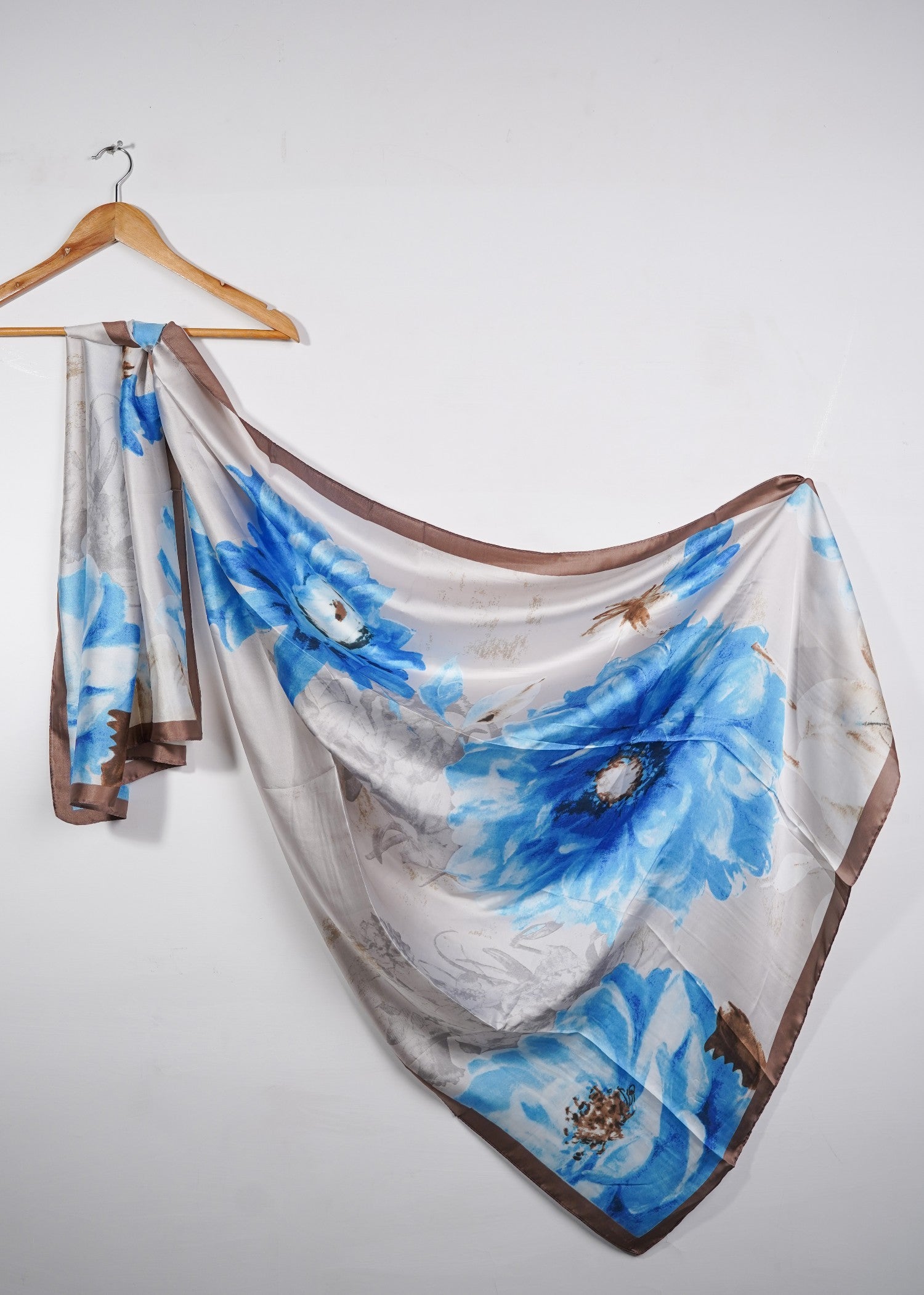 silk Hijab in Blue