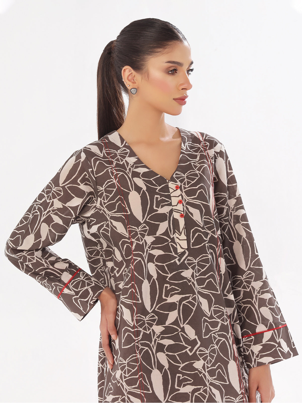 swiss lawn Co Ord Sets in Grey