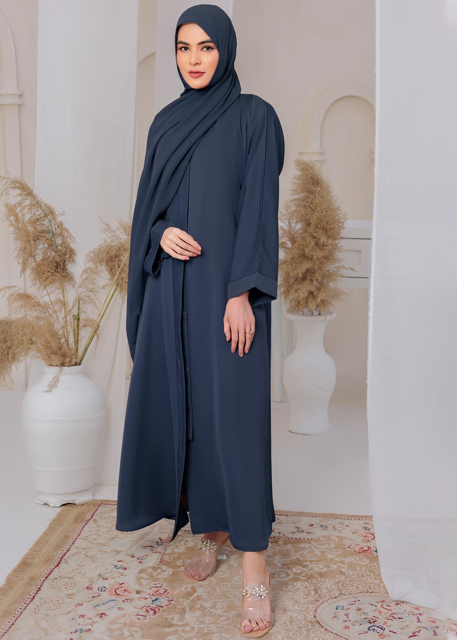 nidha Abaya in Blue