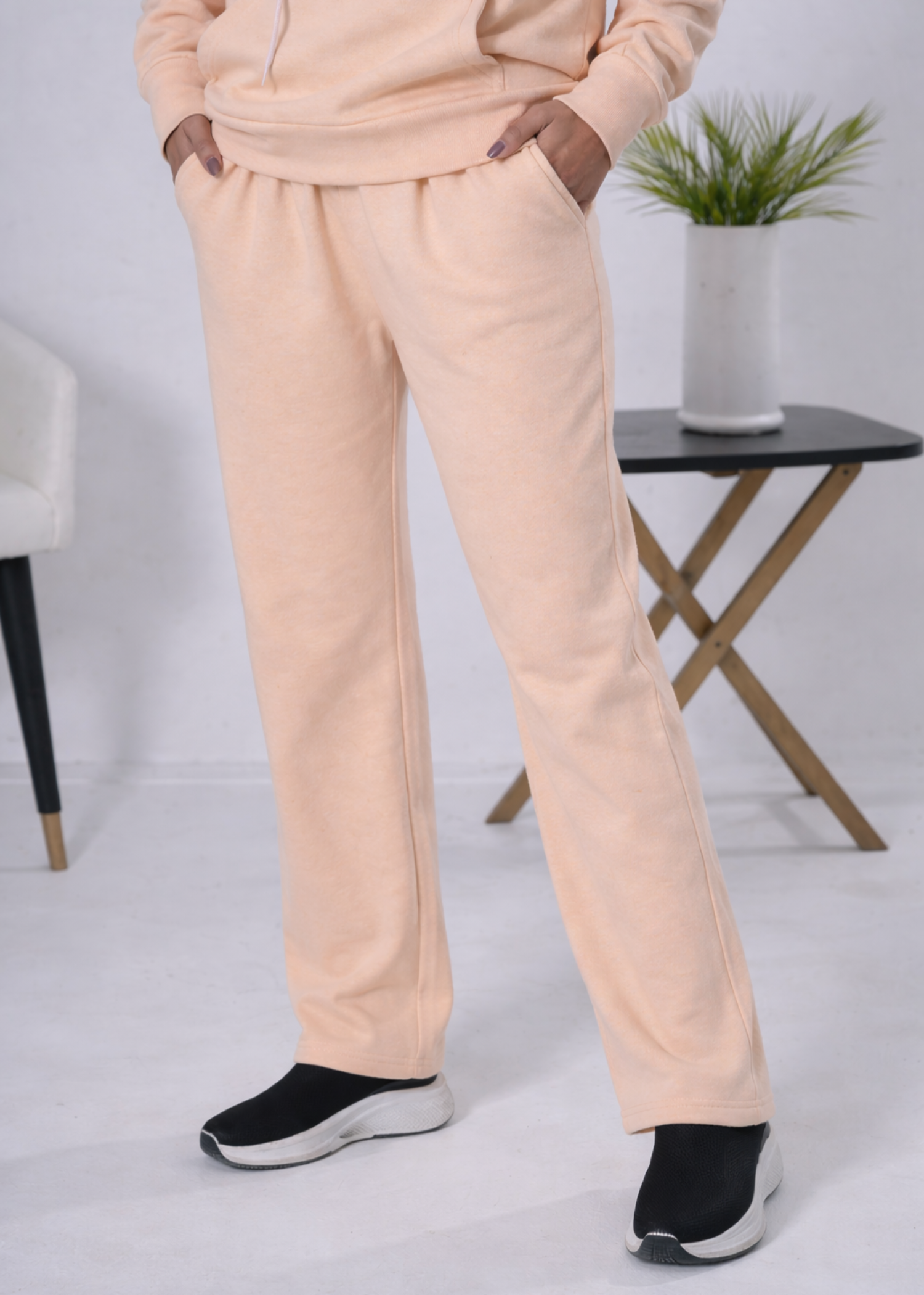 terry Trousers in Peach pink