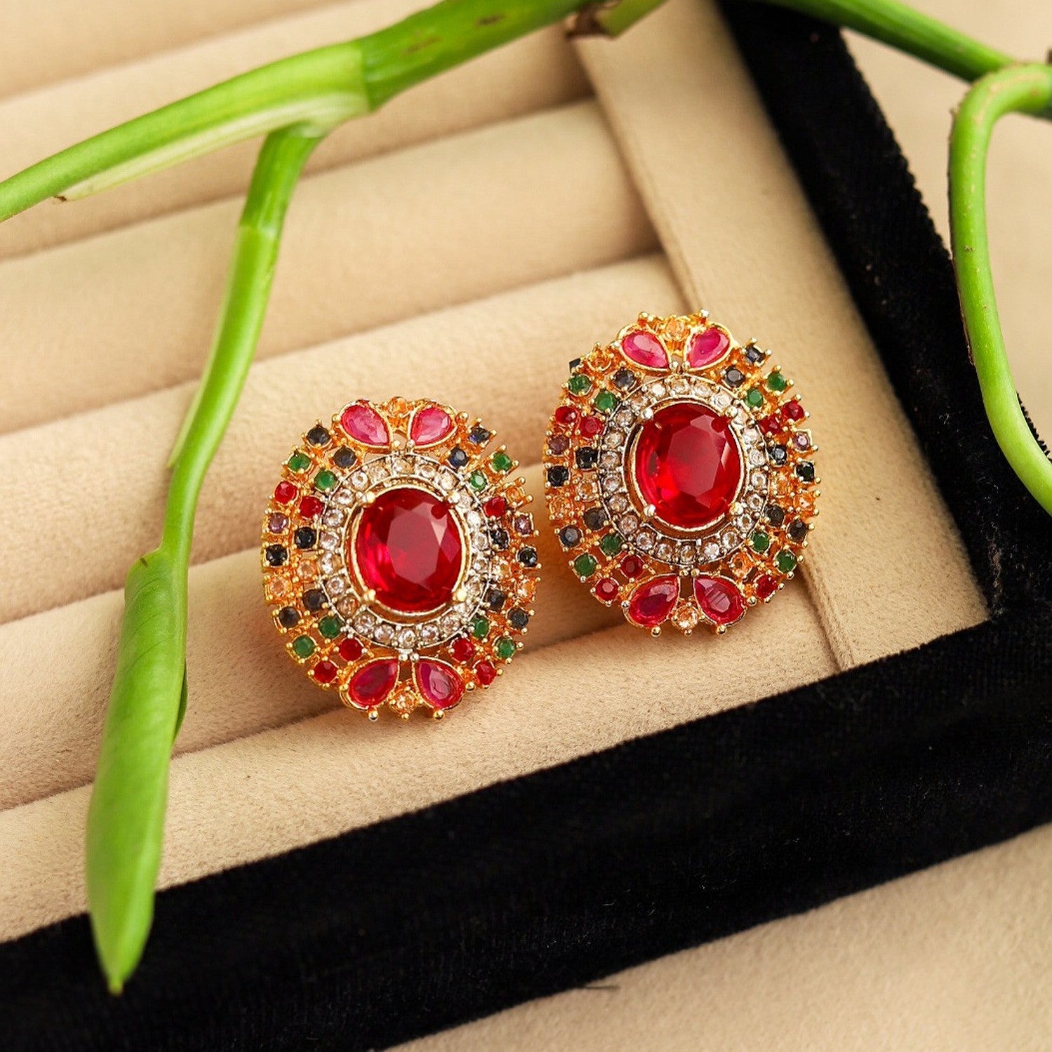 Studs in Multi Color by - Trendy Women Studs YGH9887