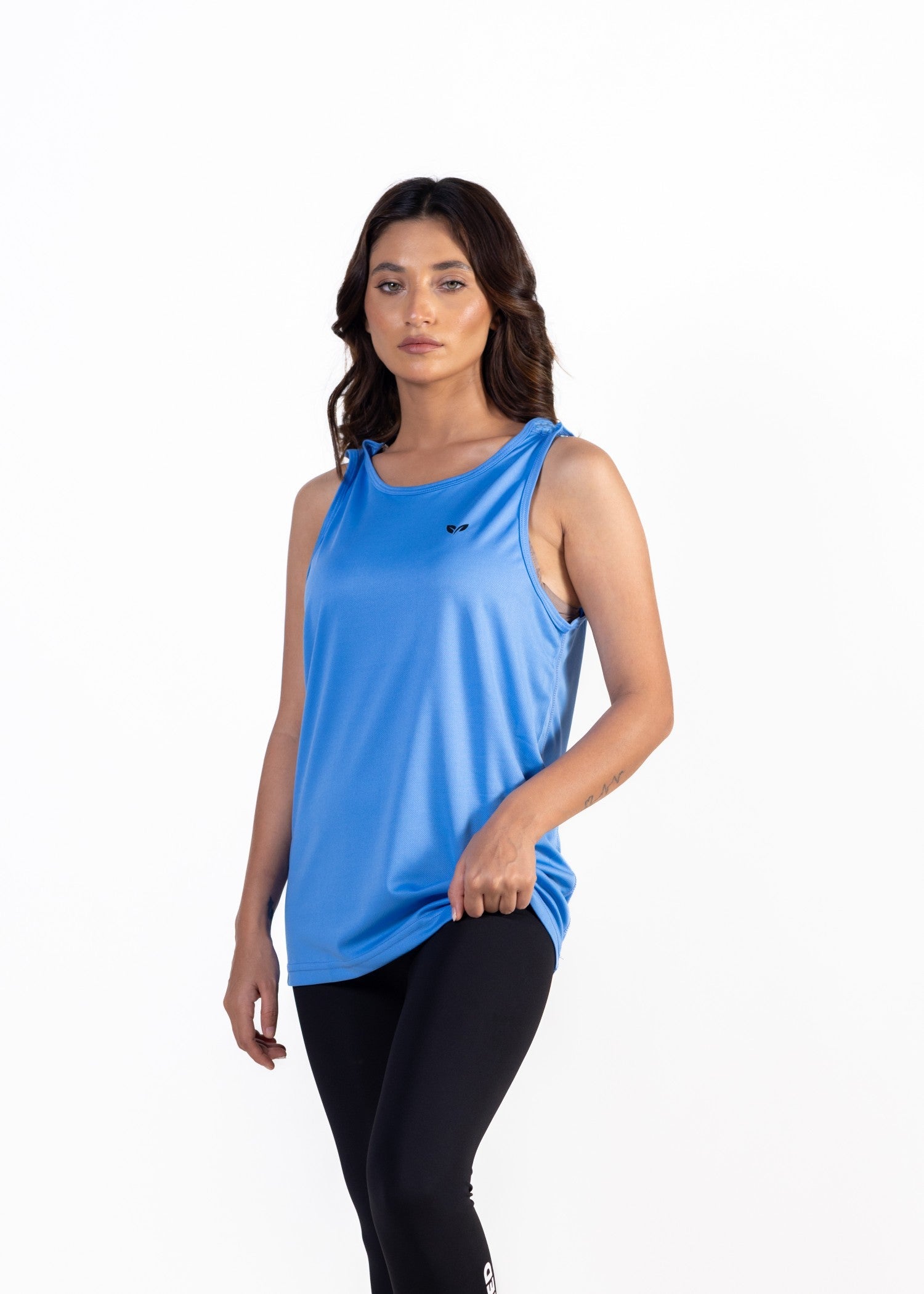 polyester Tank Top in Blue