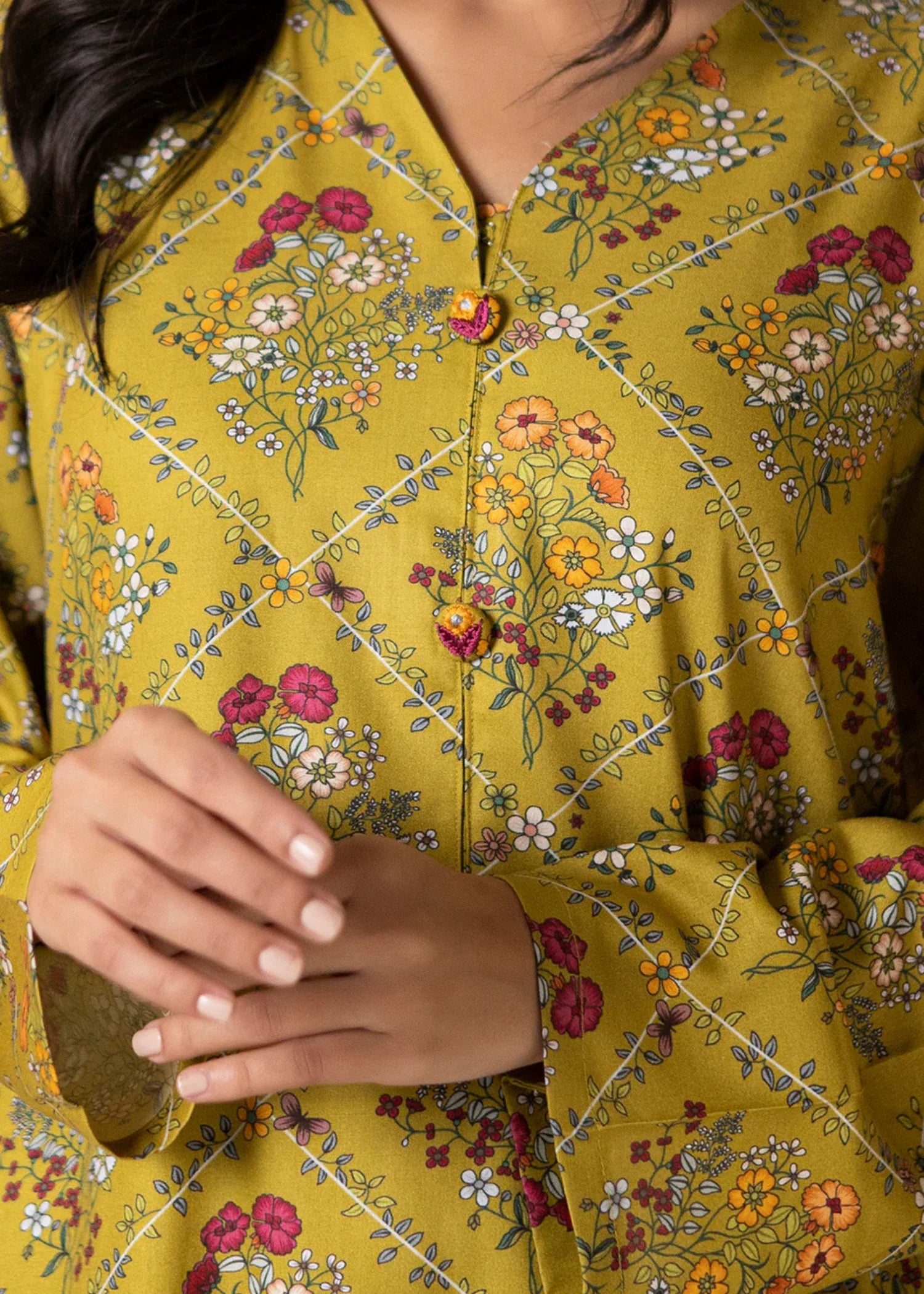 viscose Co Ord Sets in Yellow green