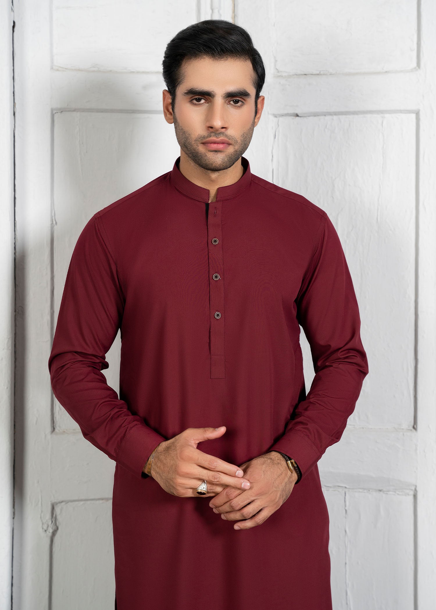 wash & wear Kurta Set in Red
