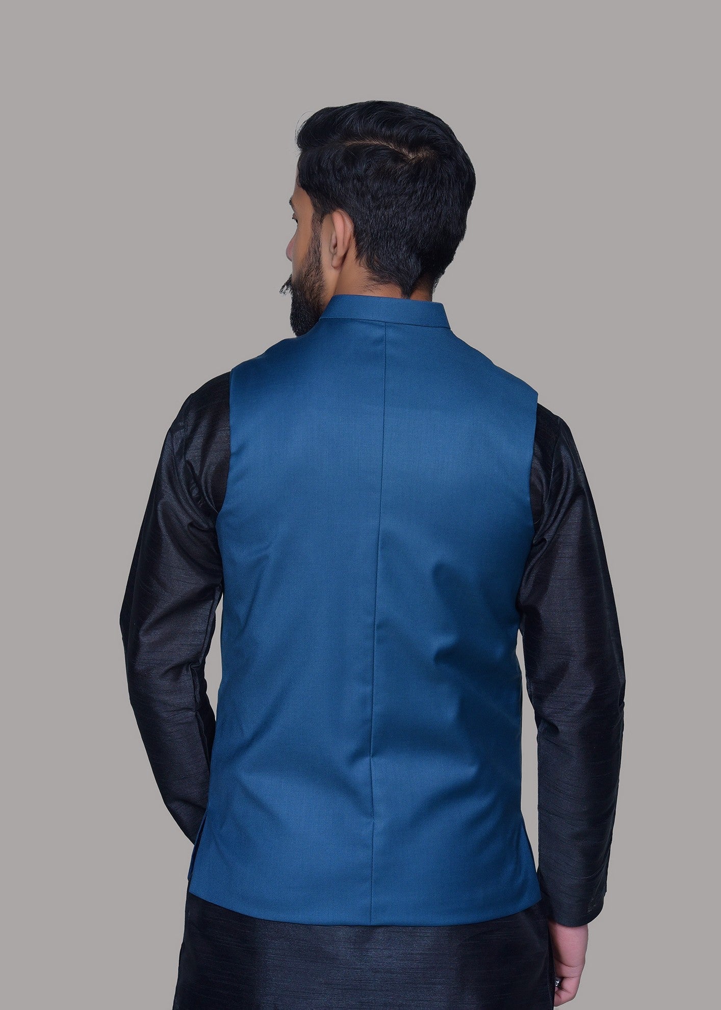 tropical Waistcoat in Blue