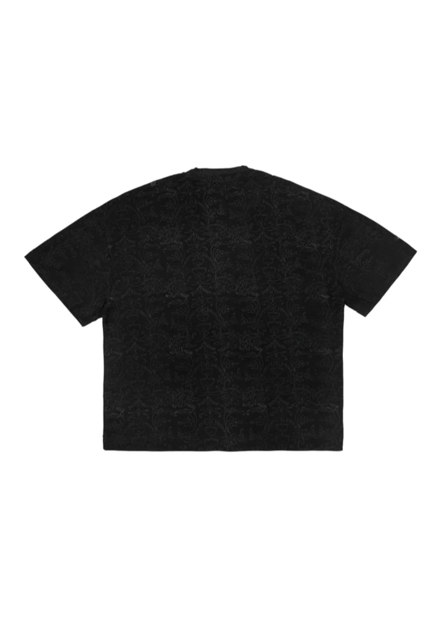 cotton pique T Shirt in Charcoal black