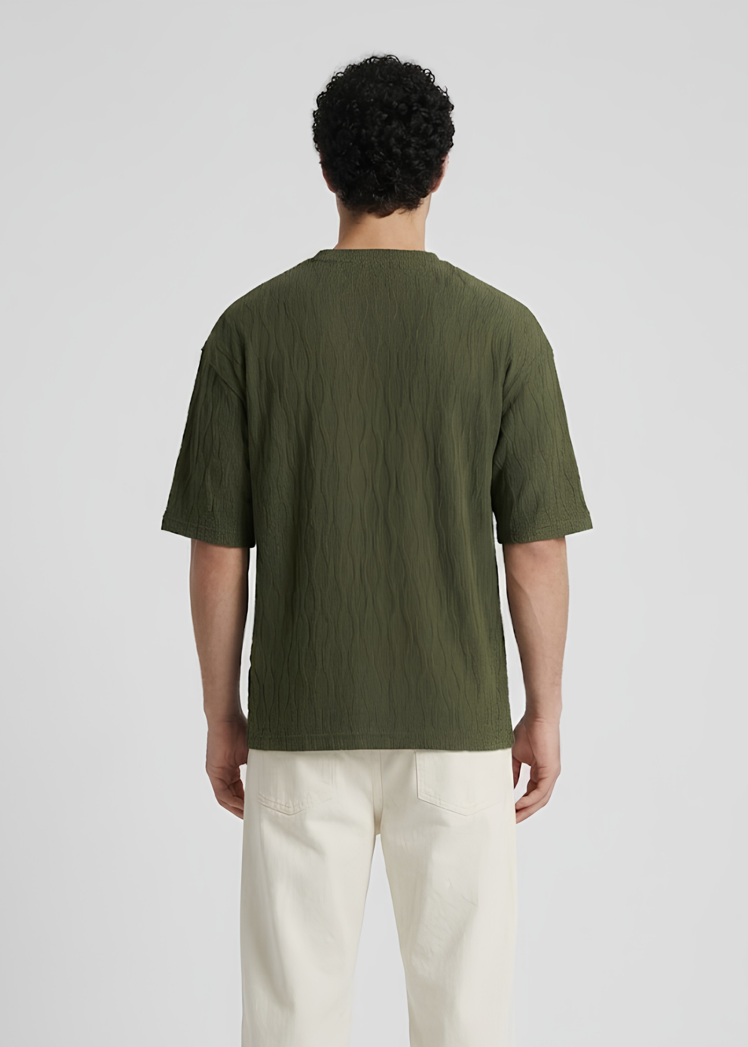 jacquard T Shirt in Green