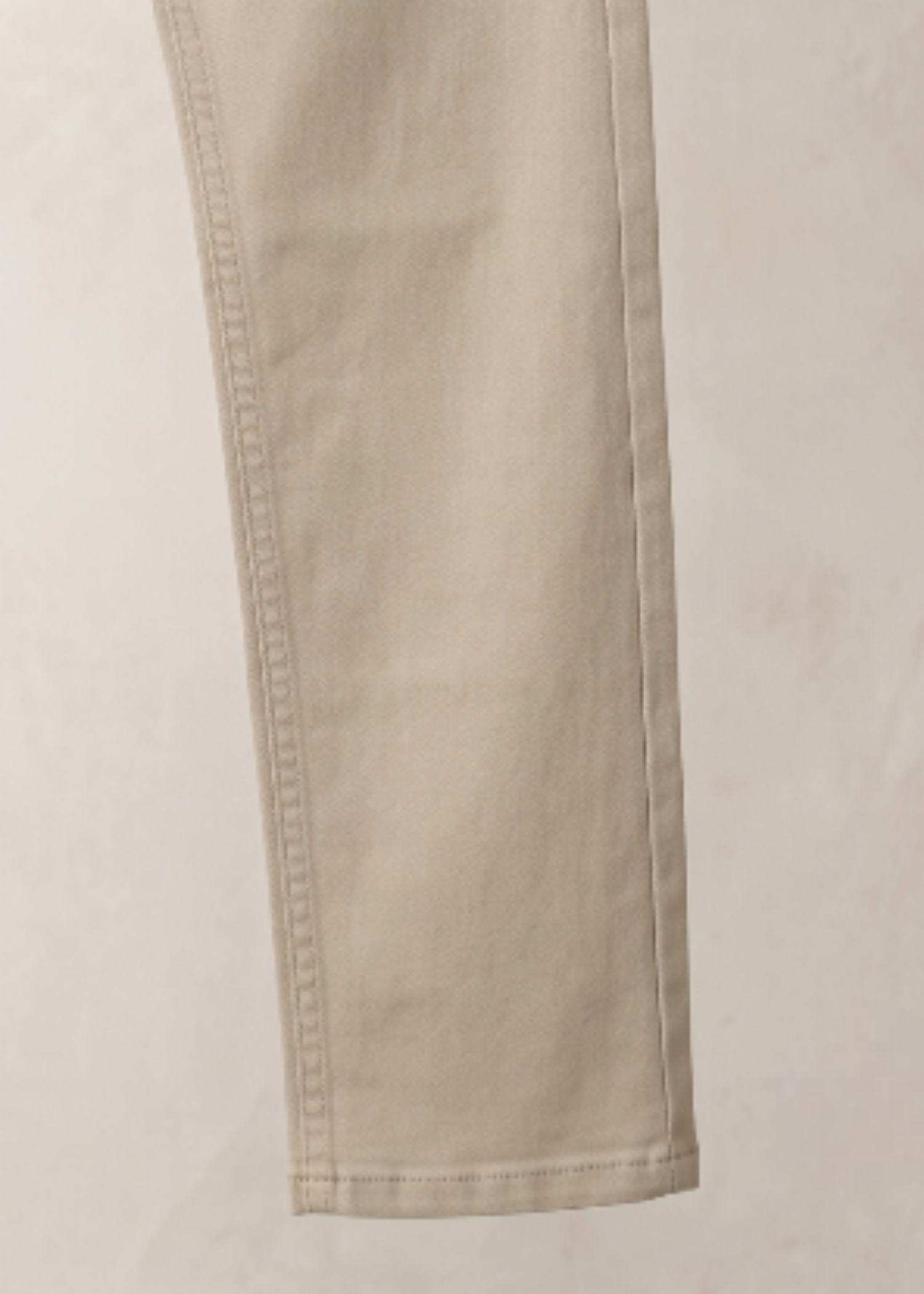 cotton satin Pants in Beige