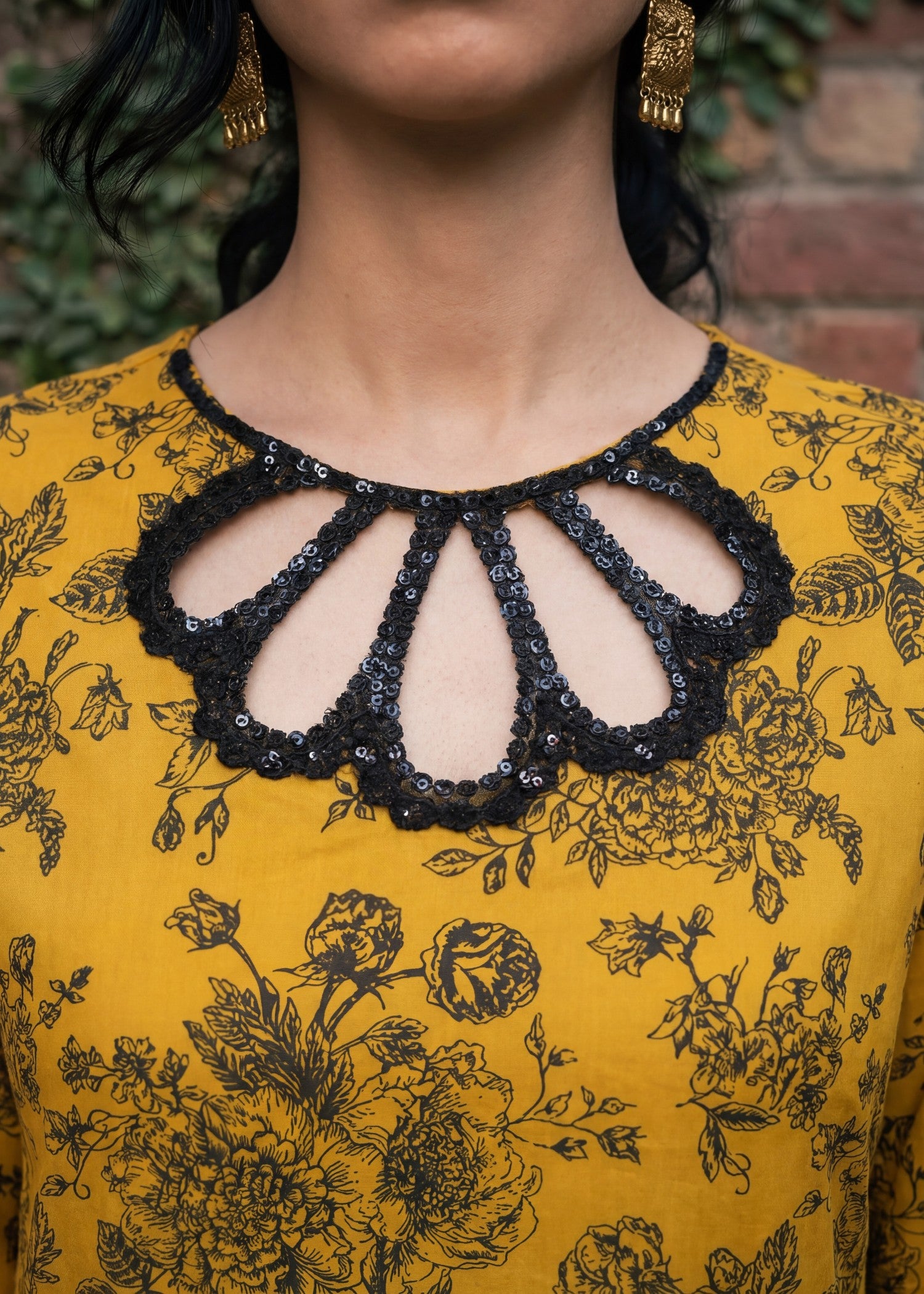 cotton Co Ord Sets in Mustard