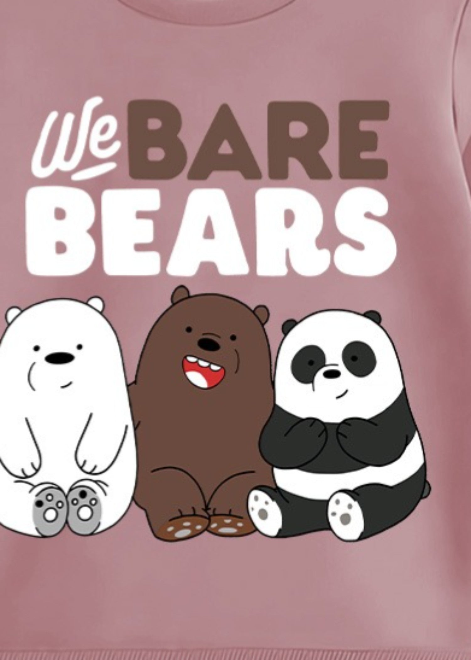 fleece Sweatshirt in Mauve pink
