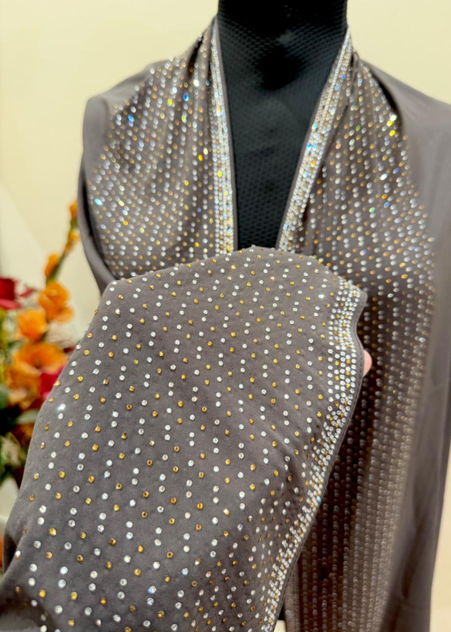 nidha Hijab in Mocha brown