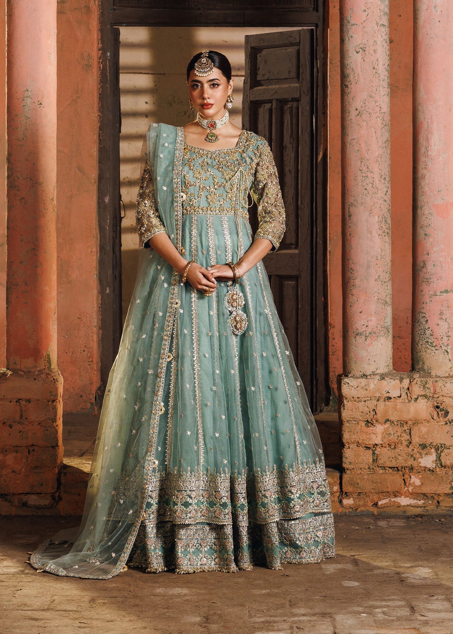 net Maxi in Pastel green