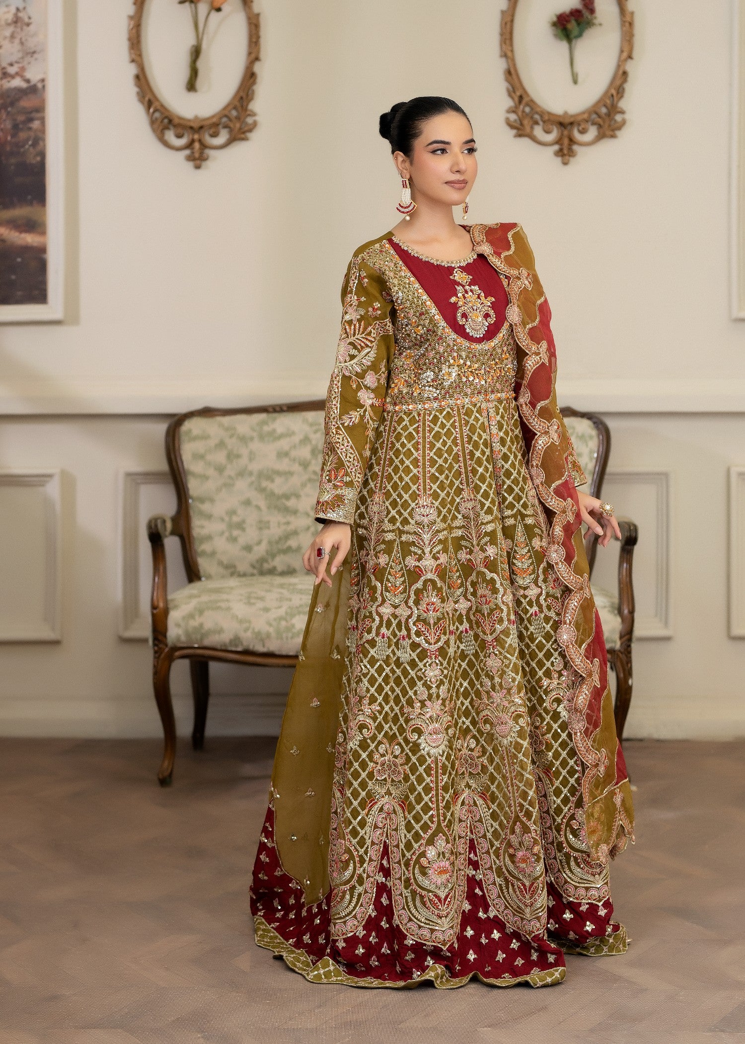 organza Maxi in Multi