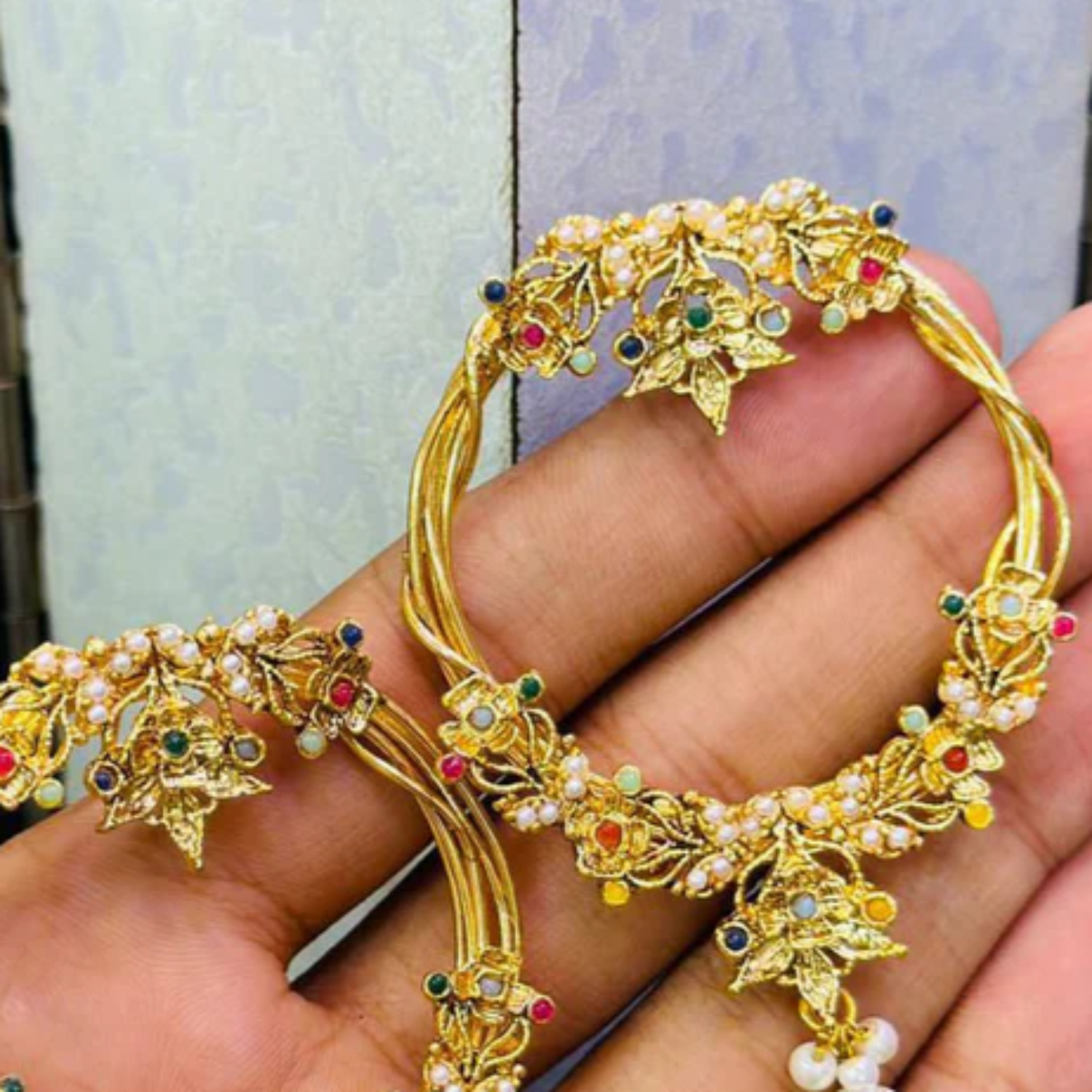 Earrings in Mari gold Color by - Trendy Women Earrings MOG1954