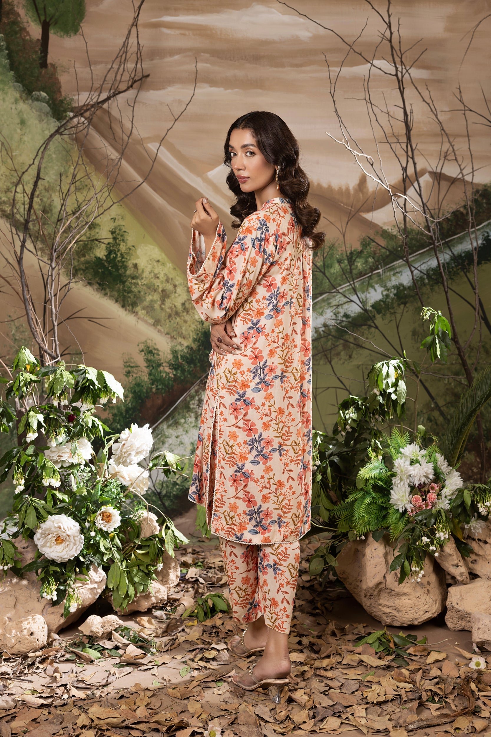 cotail Co Ord Sets in Peach pink