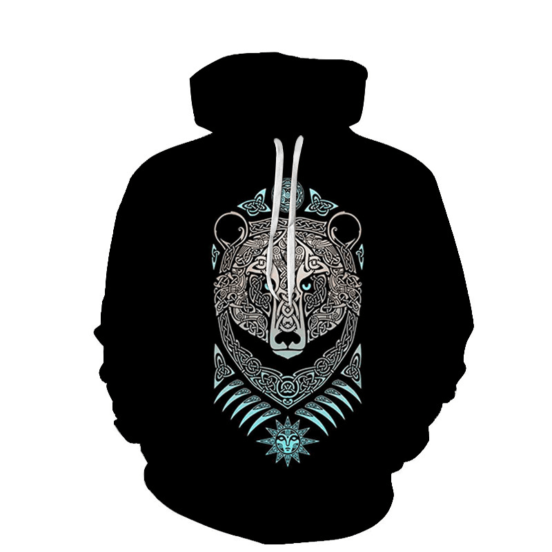 Manufacturer'S Supply European and American Spring and Autumn Models 3D Digital Printing Couple Sweater Casual Trend Hoodie Baseball Uniform