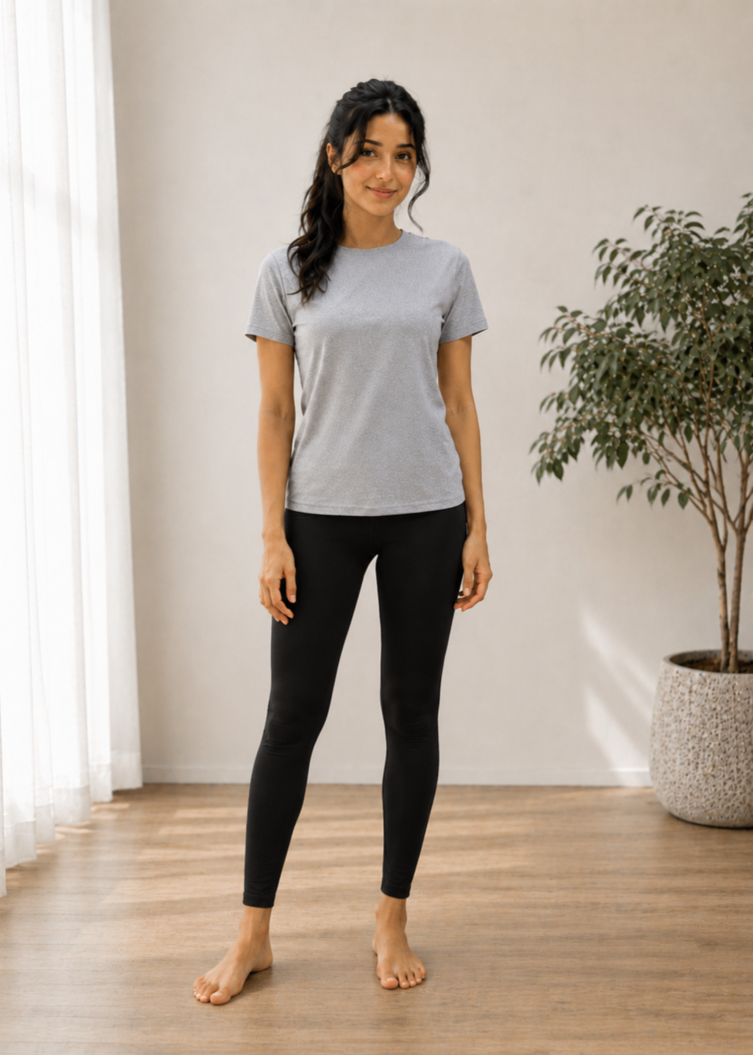 cotton Leggings in Black