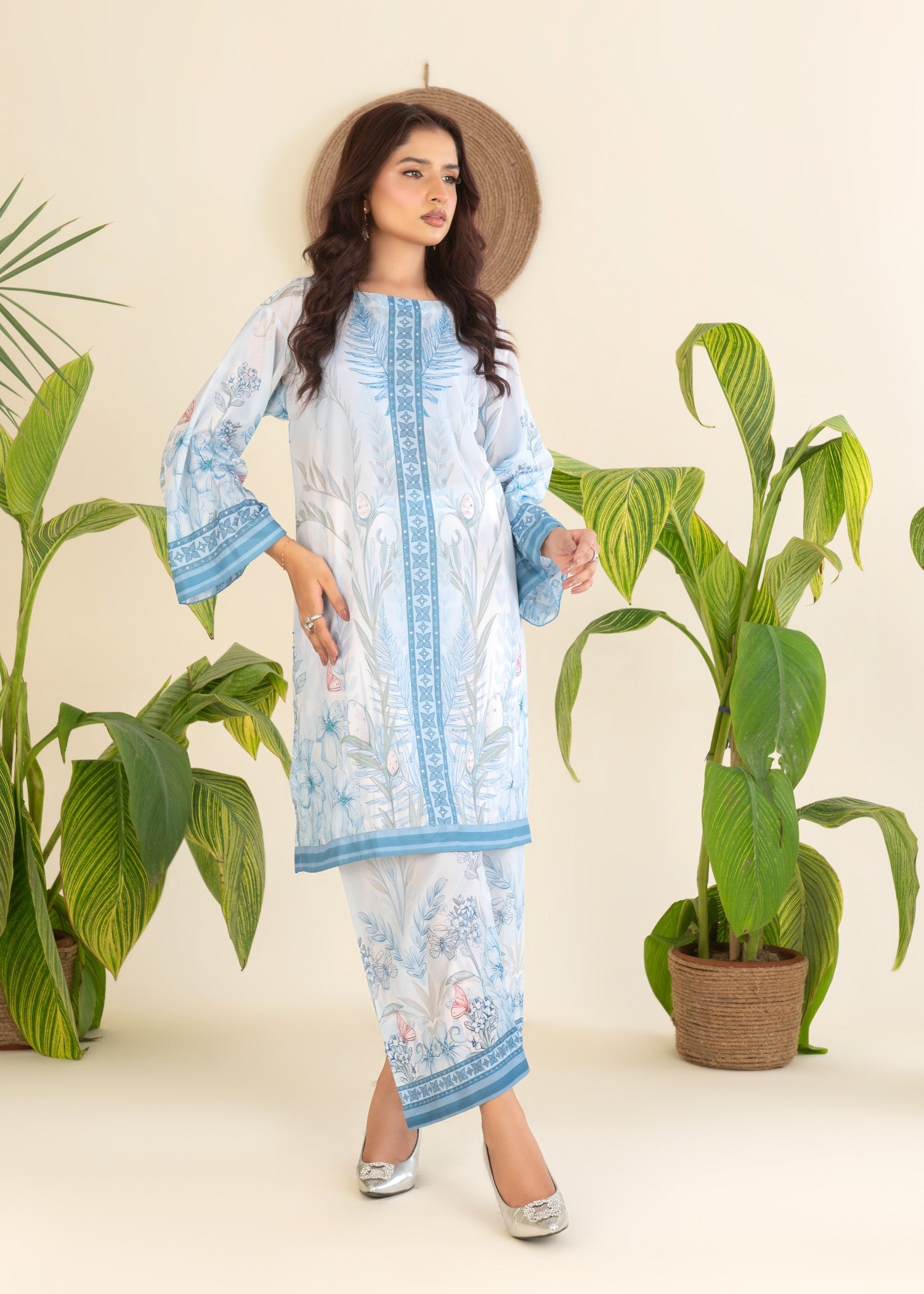 silk Co Ord Sets in White