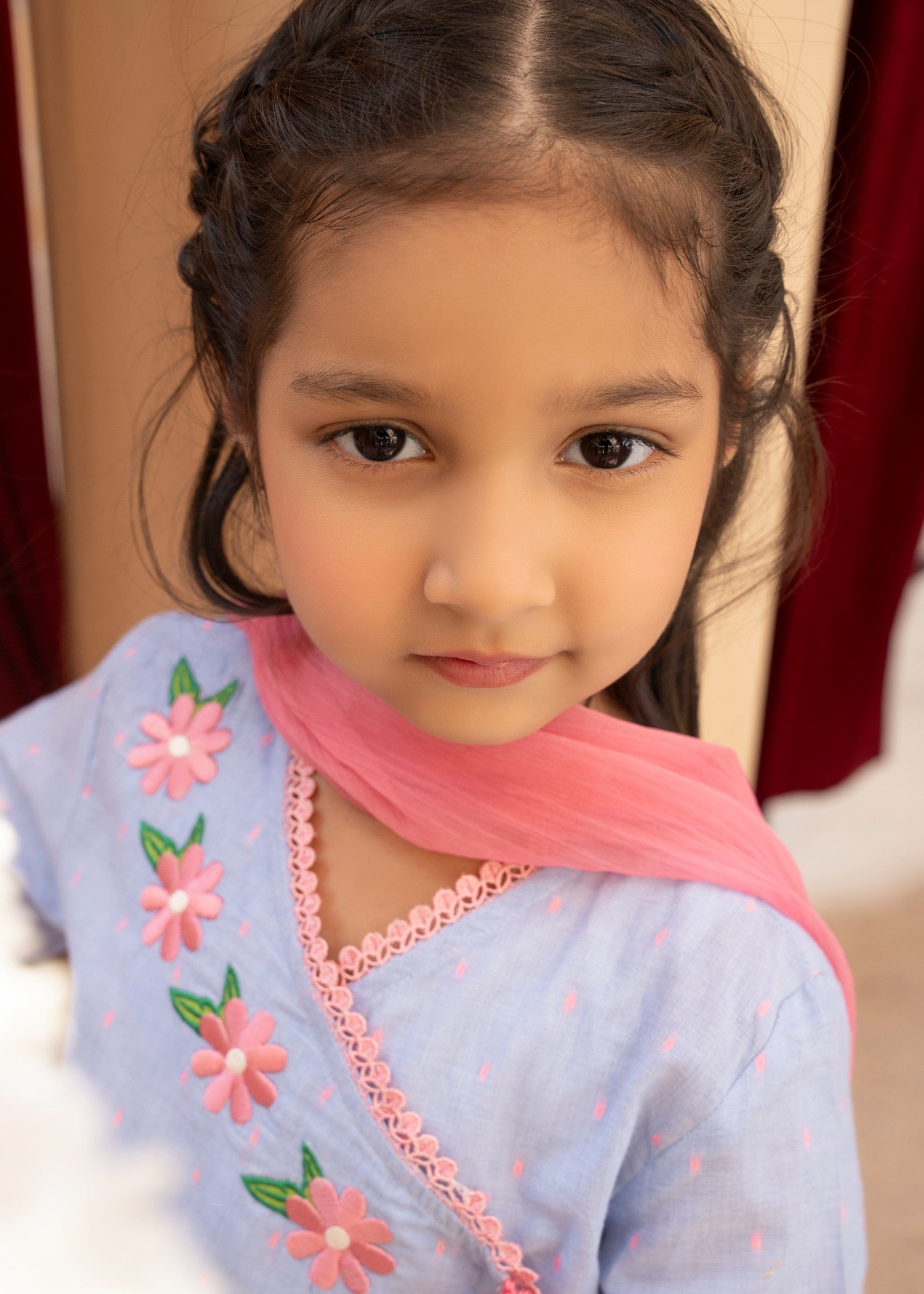 jacquard Gharara in Blue