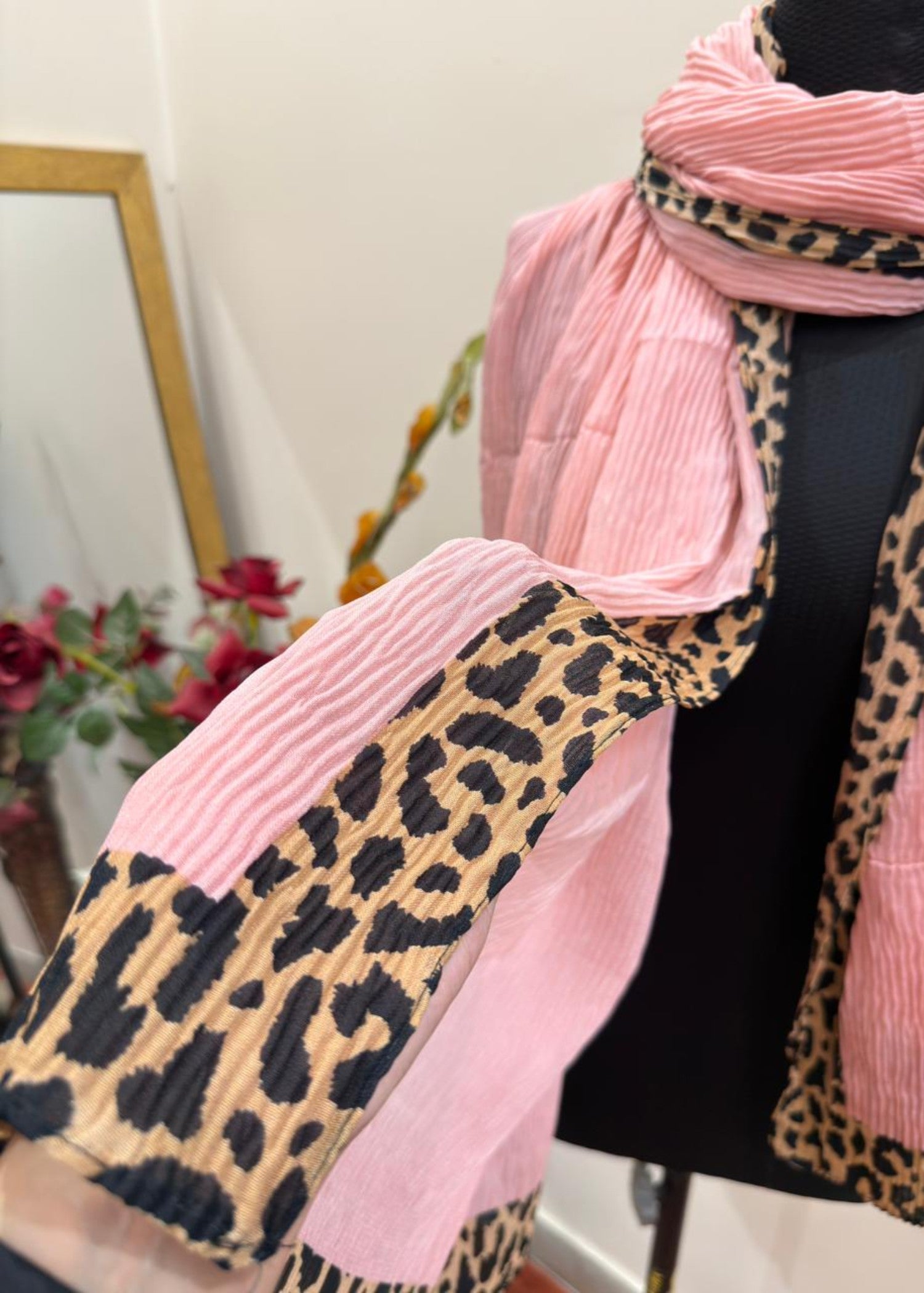 textured lawn Hijab in Blush pink